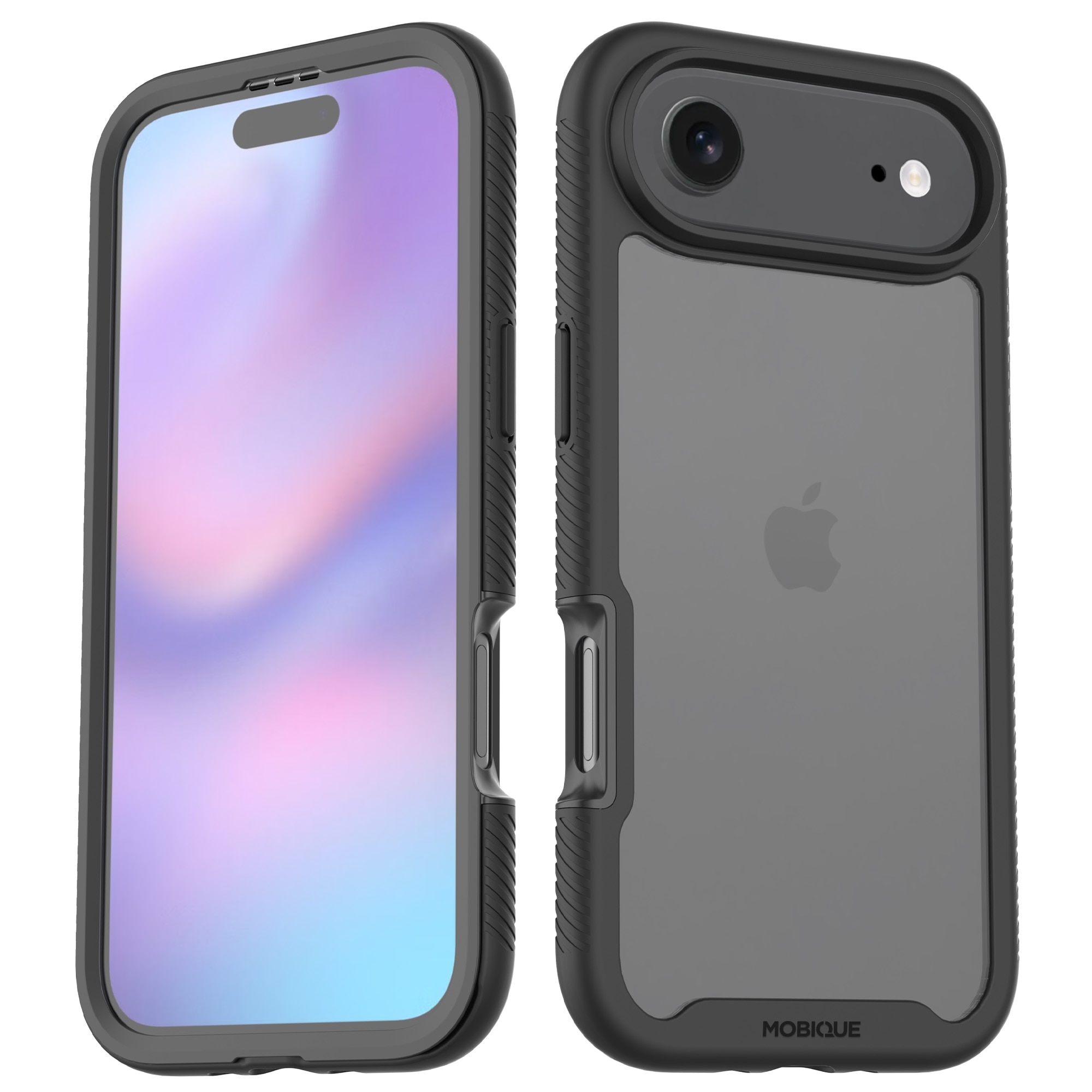 iPhone 17 Air Full Protection Case Zwart/transparant