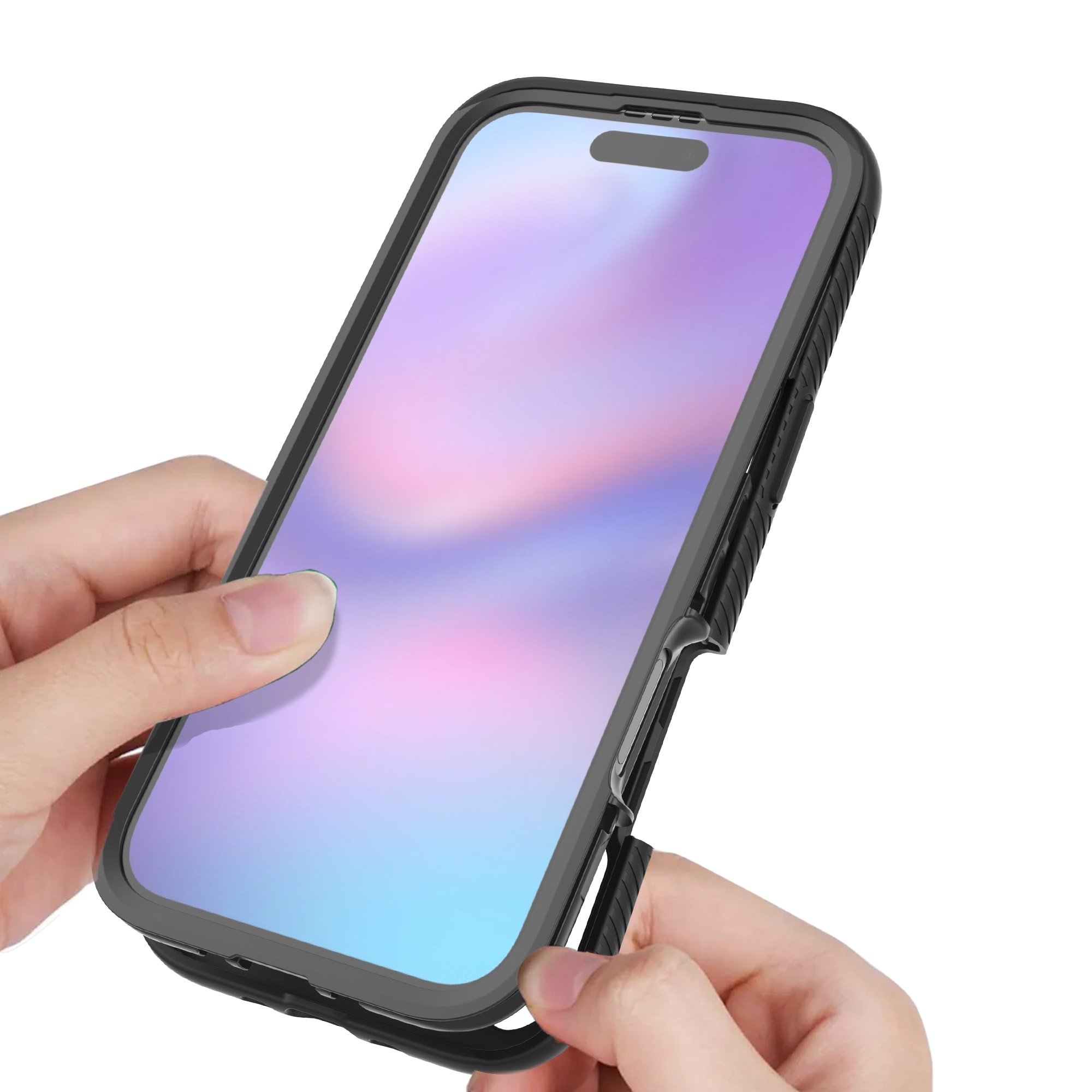 iPhone 17 Air Full Protection Case Zwart/transparant