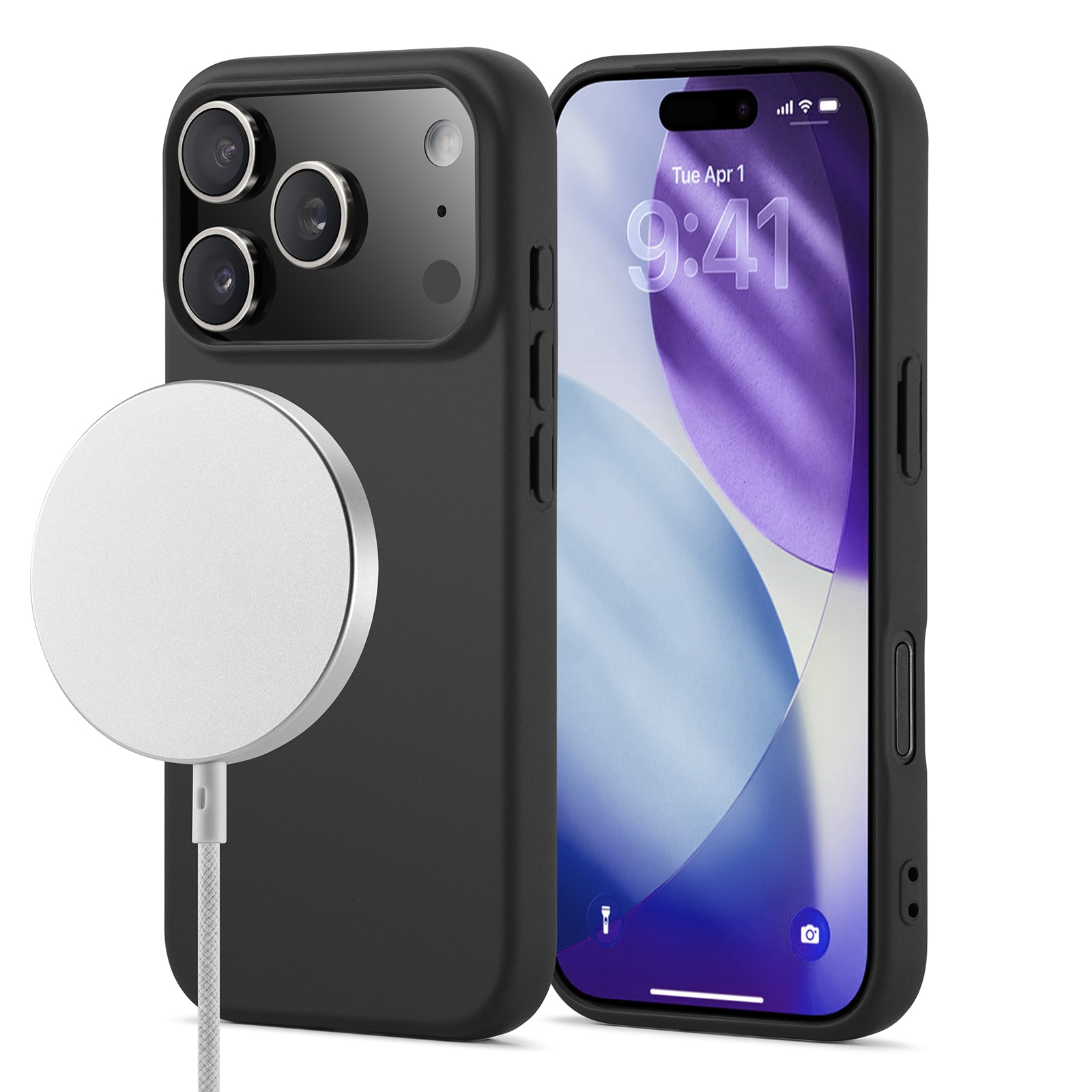iPhone 17 Pro Max TPU Case MagSafe Zwart