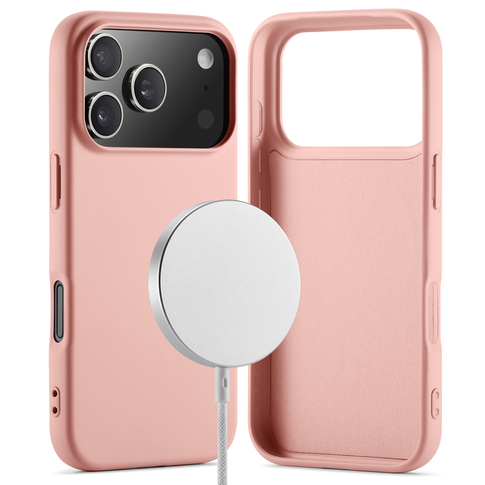 iPhone 17 Pro Max TPU Case MagSafe Roze