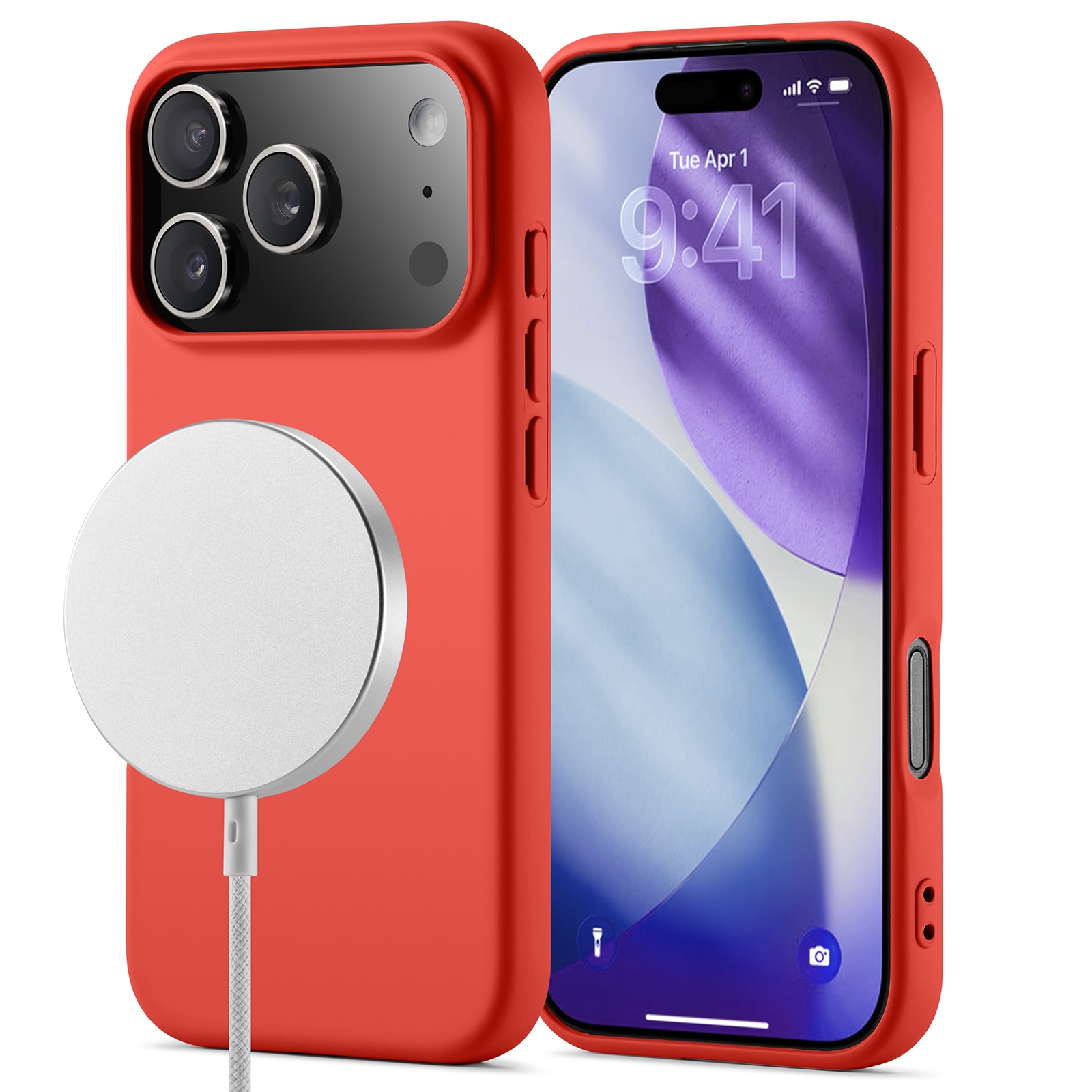 iPhone 17 Pro Max TPU Case MagSafe Rood