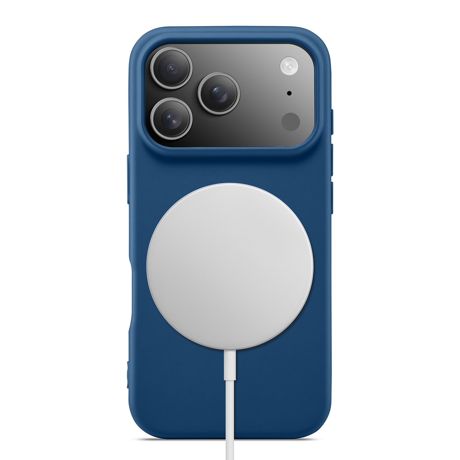 iPhone 17 Pro Max TPU Case MagSafe Donkerblauw