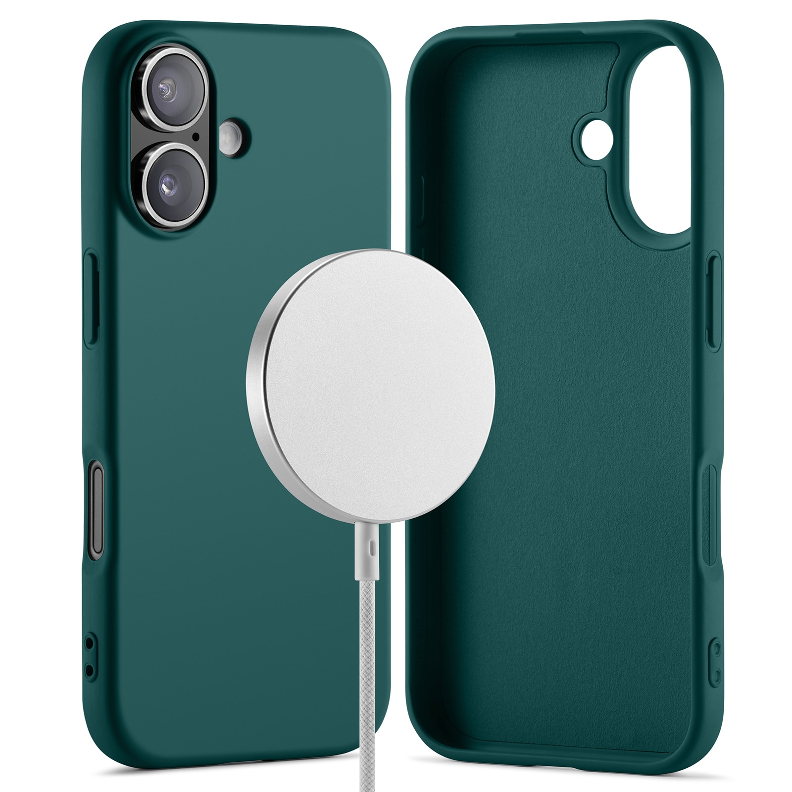 iPhone 17 TPU Case MagSafe Donkergroen