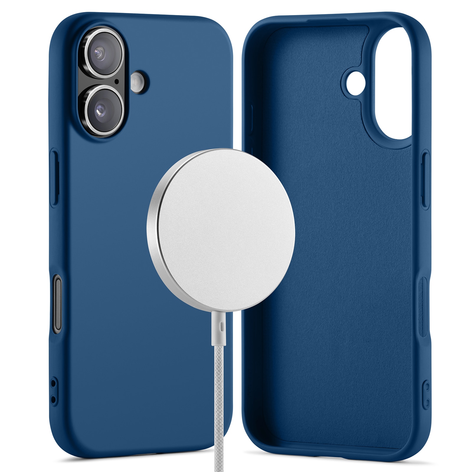 iPhone 17 TPU Case MagSafe Donkerblauw