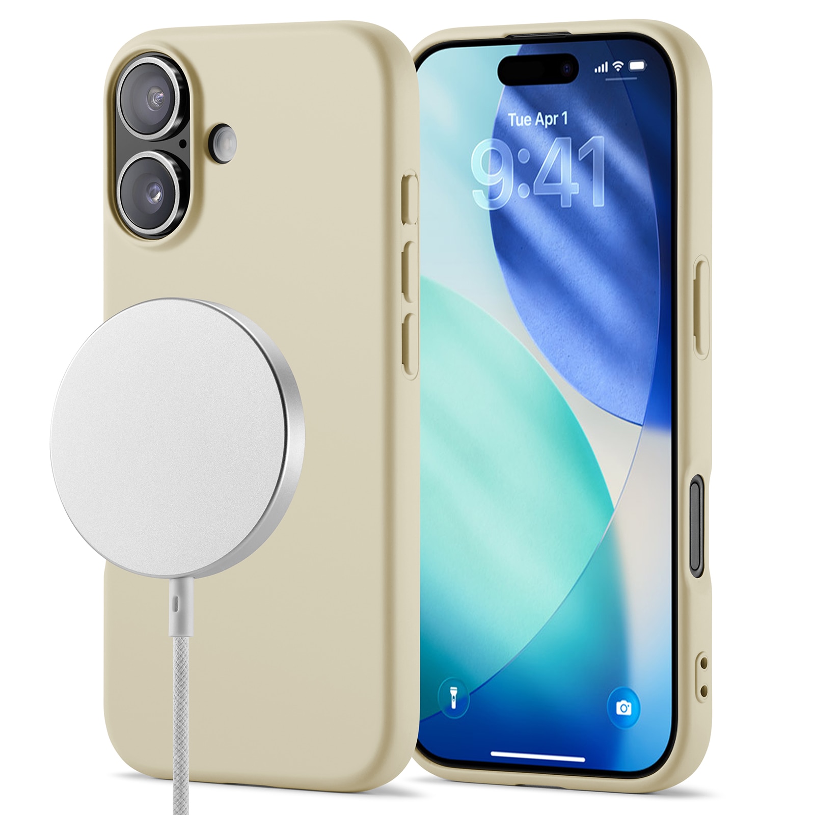 iPhone 17 TPU Case MagSafe Beige