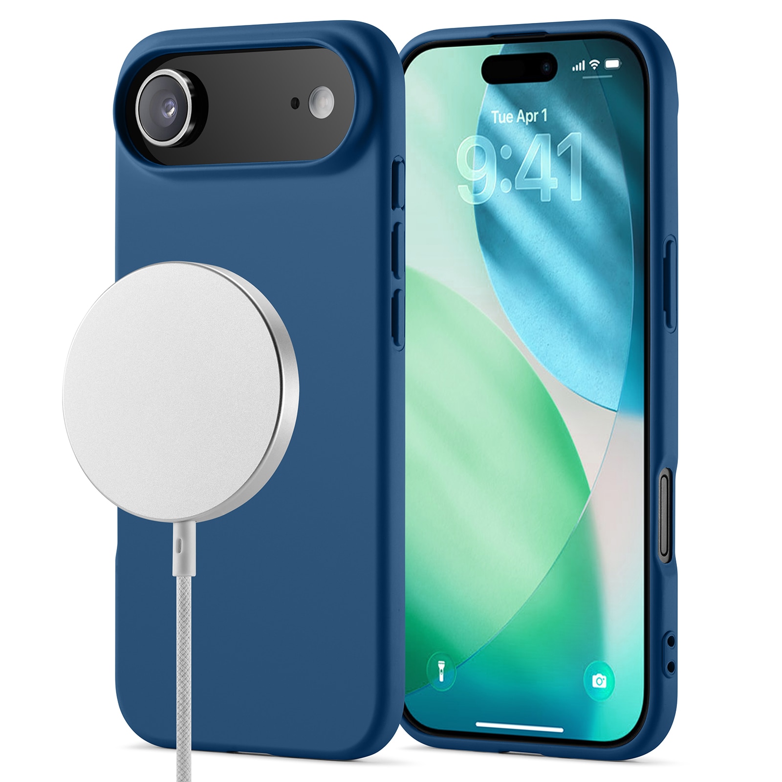 iPhone 17 Air TPU Case MagSafe Donkerblauw