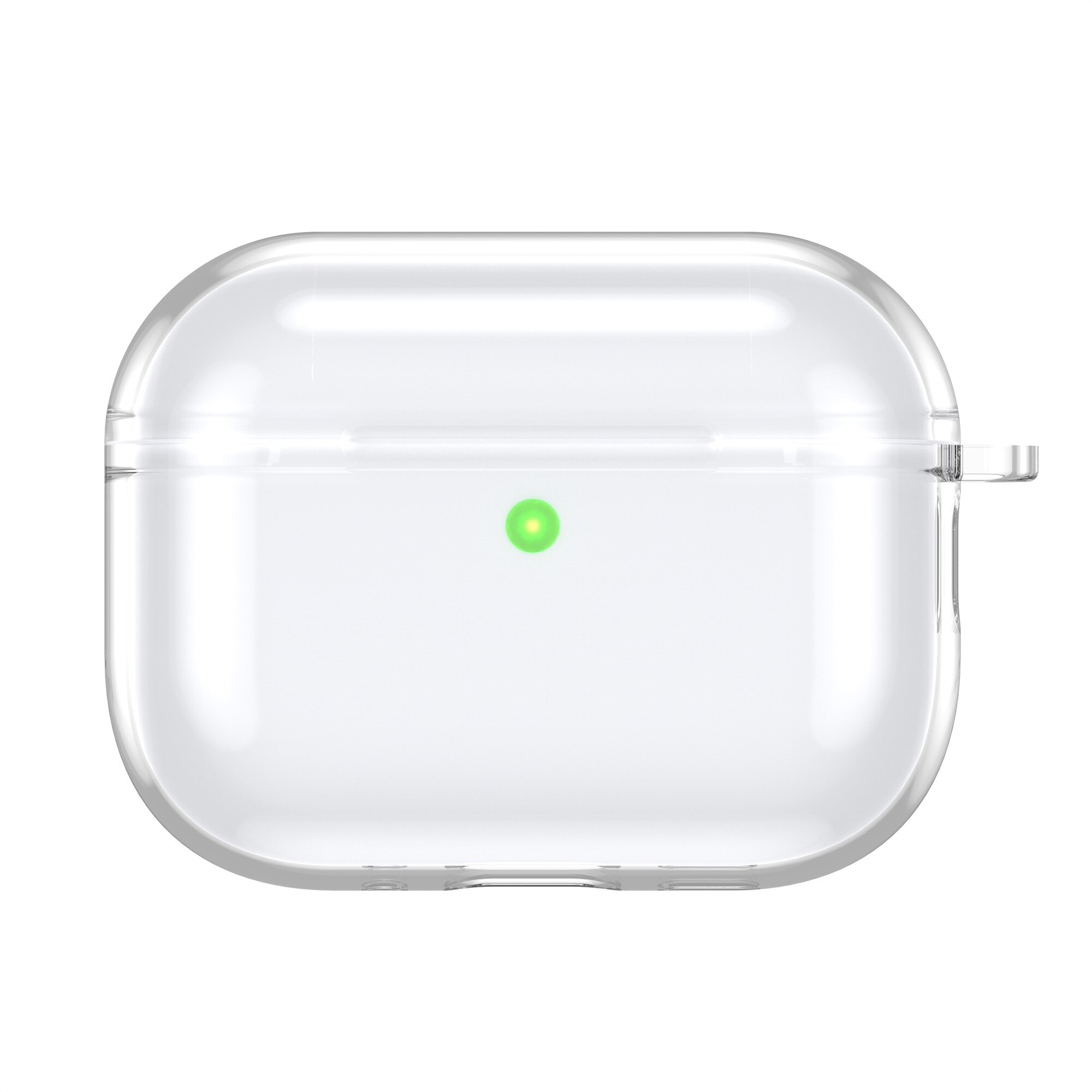 Apple AirPods Pro 3 TPU hoesje met karabijnhaak transparant