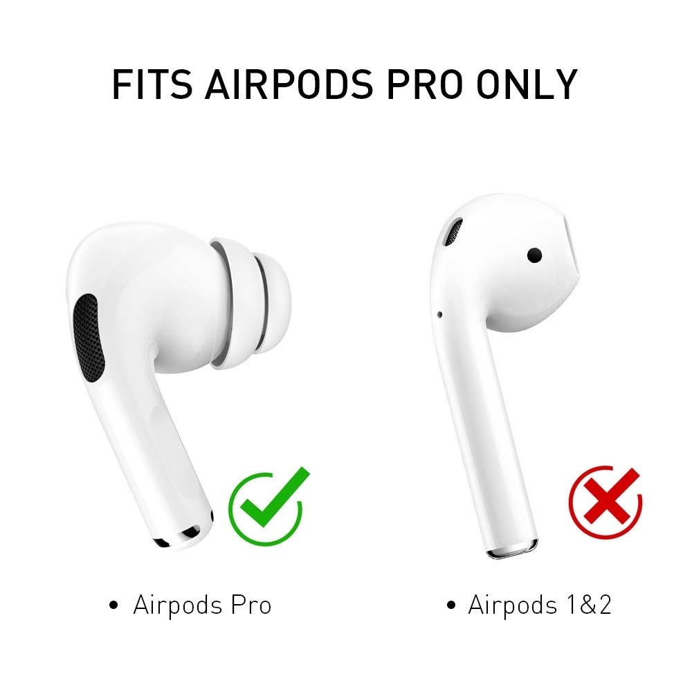 Soft Ear Tips (2-pack) AirPods Pro Wit (Large)