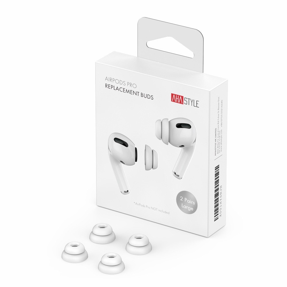 Soft Ear Tips (2-pack) AirPods Pro Wit (Large)