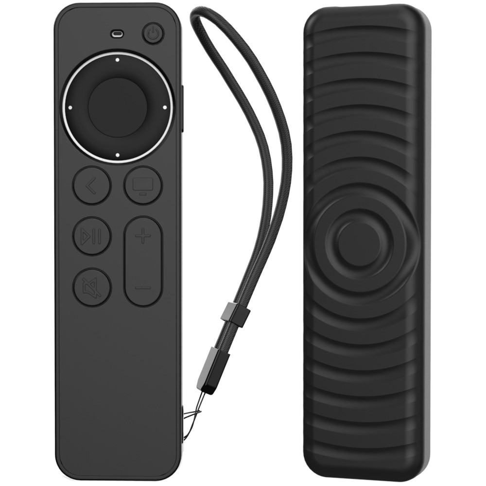 Apple TV Siri Remote 2nd Gen Siliconen hoesje Zwart