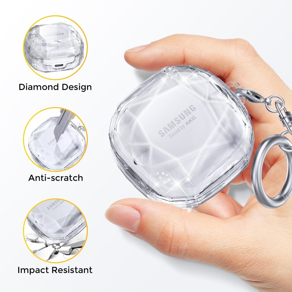 Diamond Case Samsung Galaxy Buds FE transparant