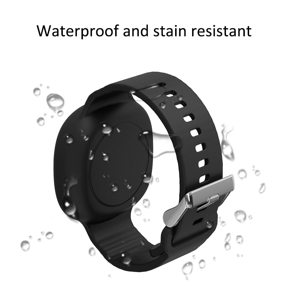 Samsung Galaxy SmartTag Waterdicht Siliconen bandje zwart
