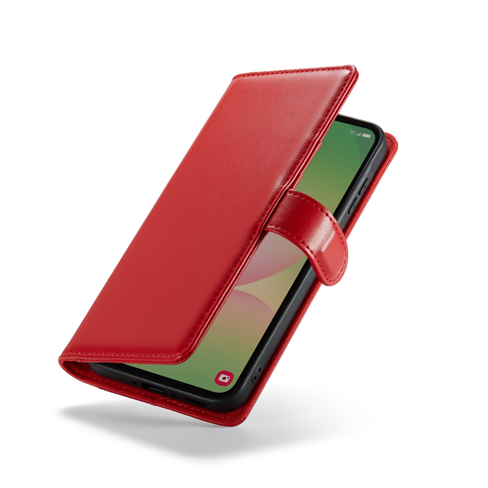Samsung Galaxy A56 Echt lederen hoesje Rood