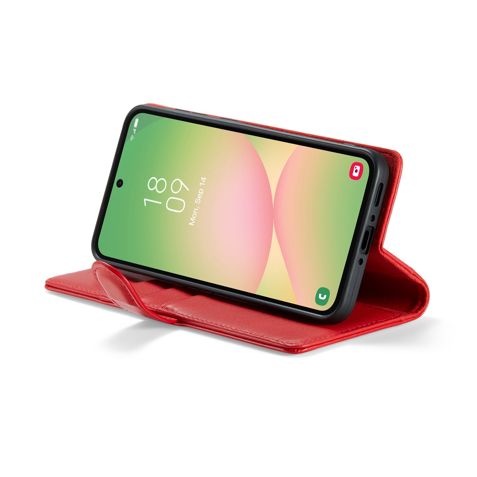 Samsung Galaxy A56 Echt lederen hoesje Rood