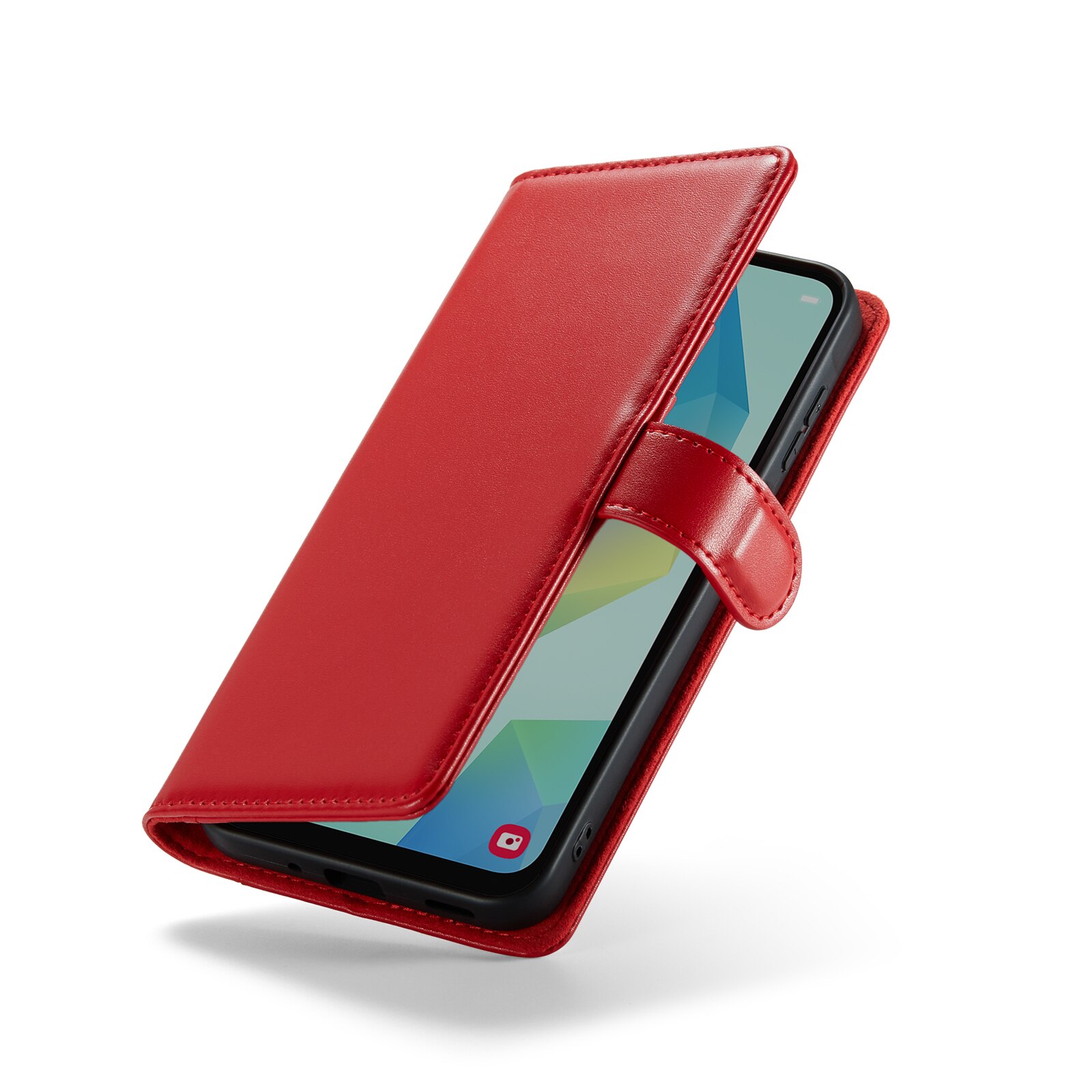 Samsung Galaxy A16 Echt lederen hoesje Rood