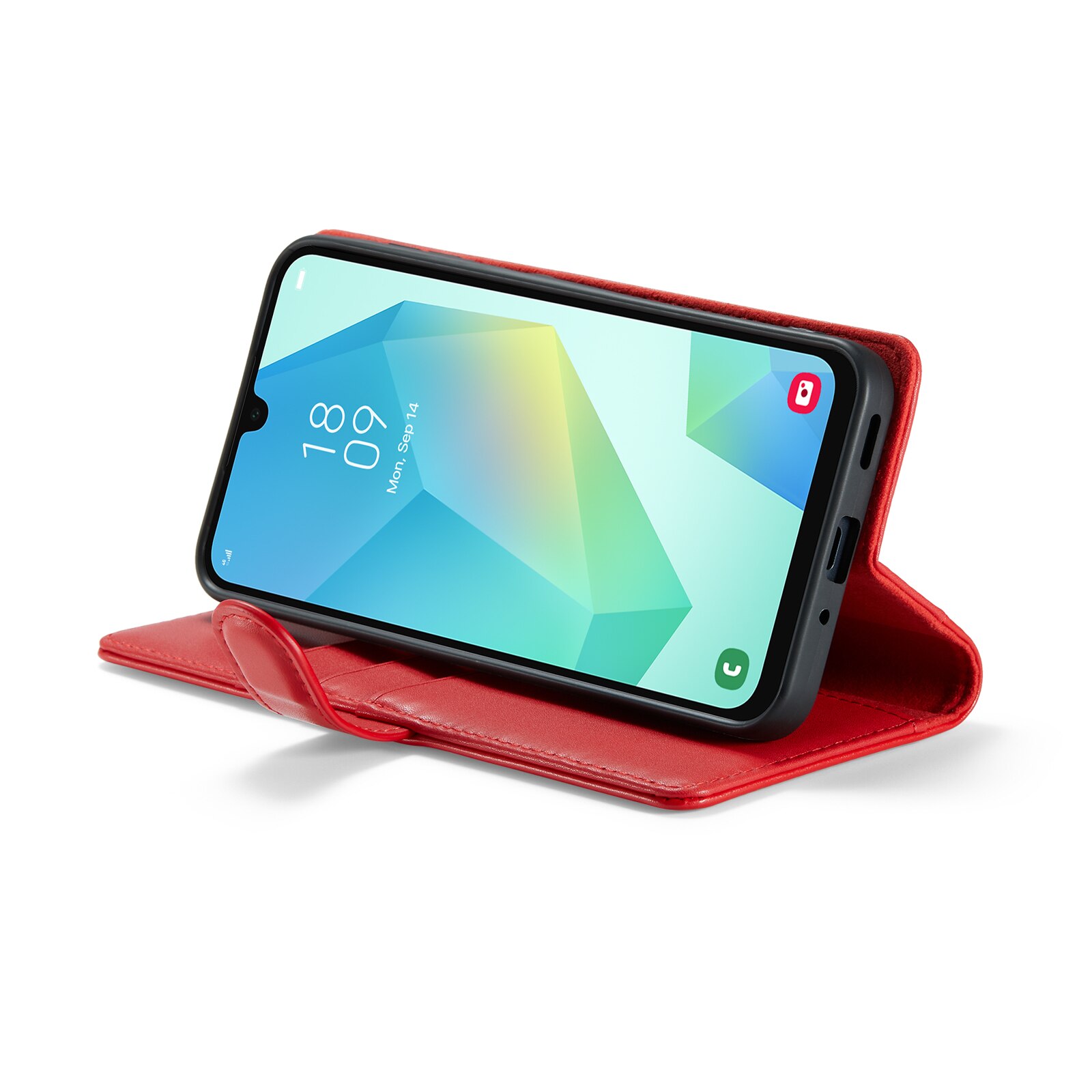 Samsung Galaxy A16 Echt lederen hoesje Rood