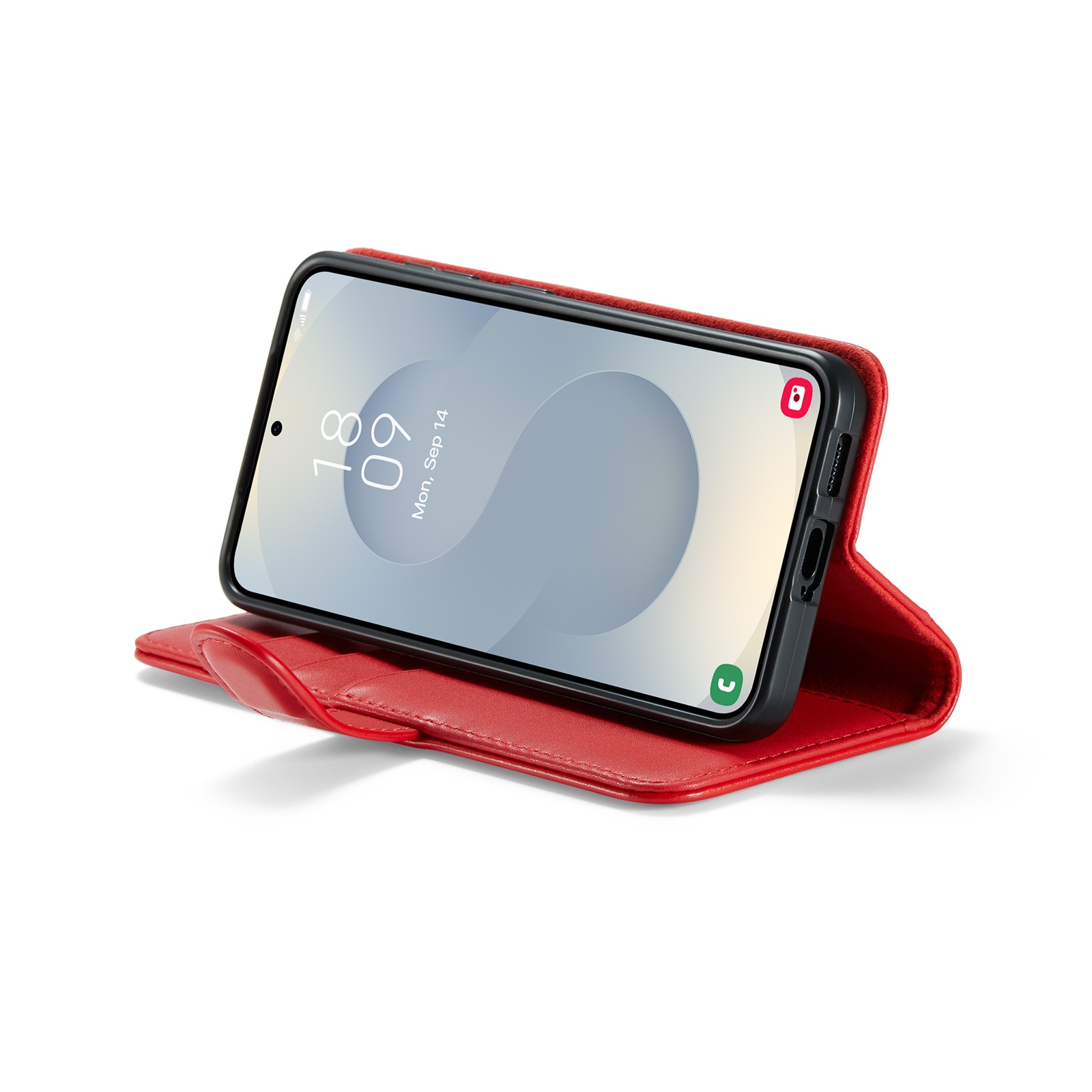 Samsung Galaxy S25 FE Echt lederen hoesje Rood