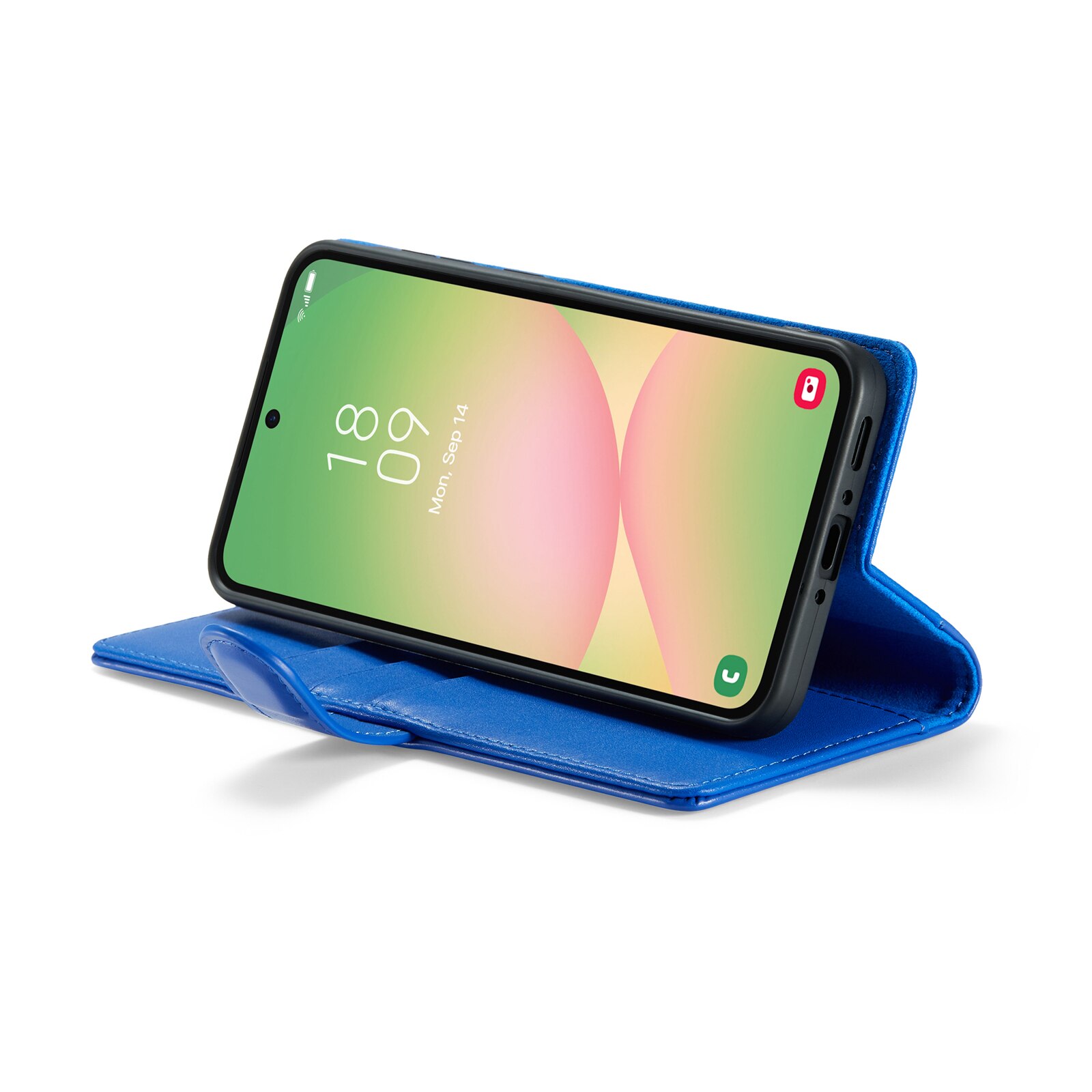 Samsung Galaxy A56 Echt lederen hoesje Blauw