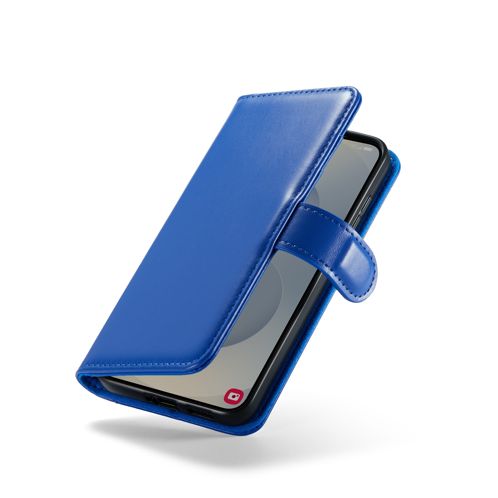 Samsung Galaxy S25 FE Echt lederen hoesje Blauw