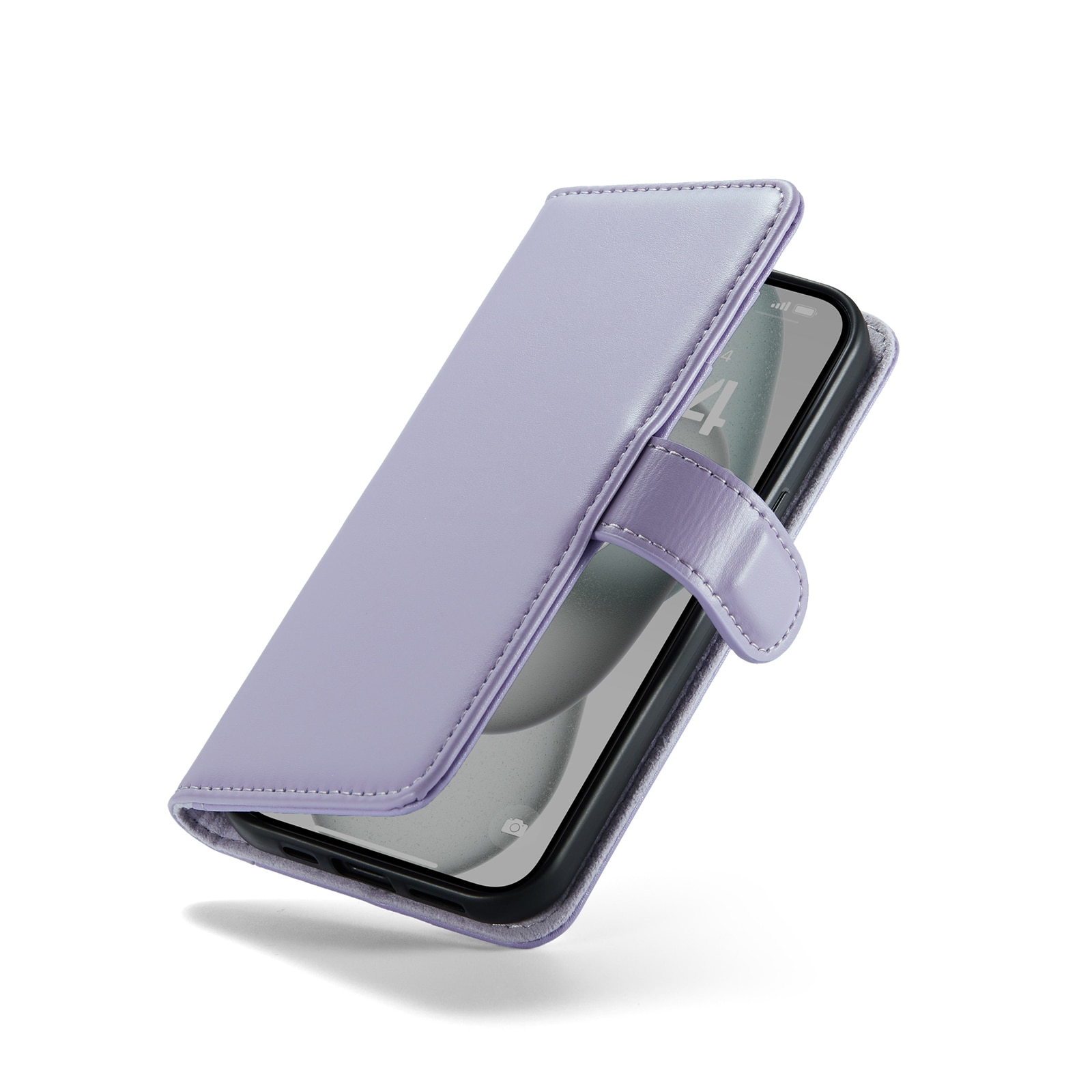 iPhone 13 Echt lederen hoesje Paars