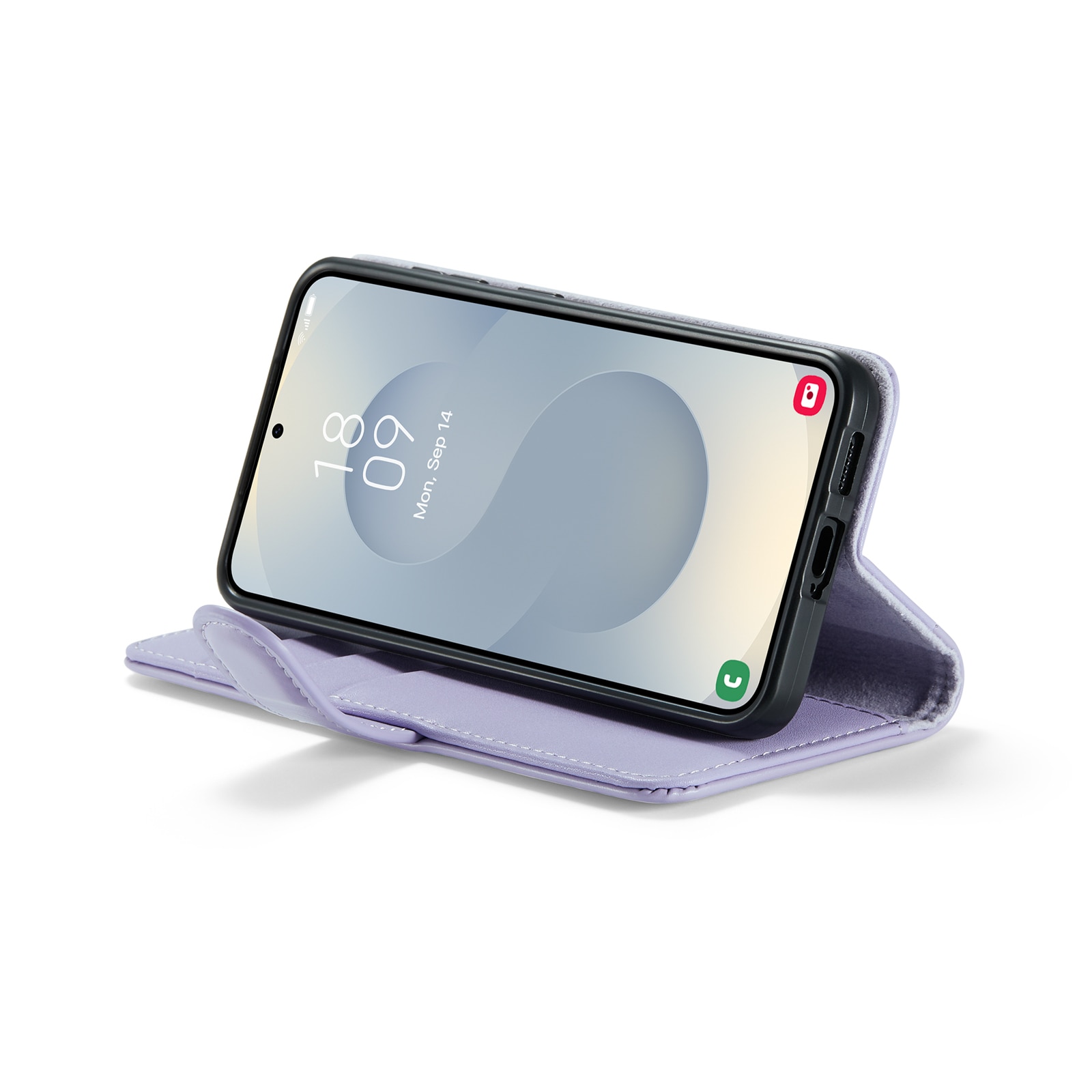 Samsung Galaxy A17 Echt lederen hoesje Paars