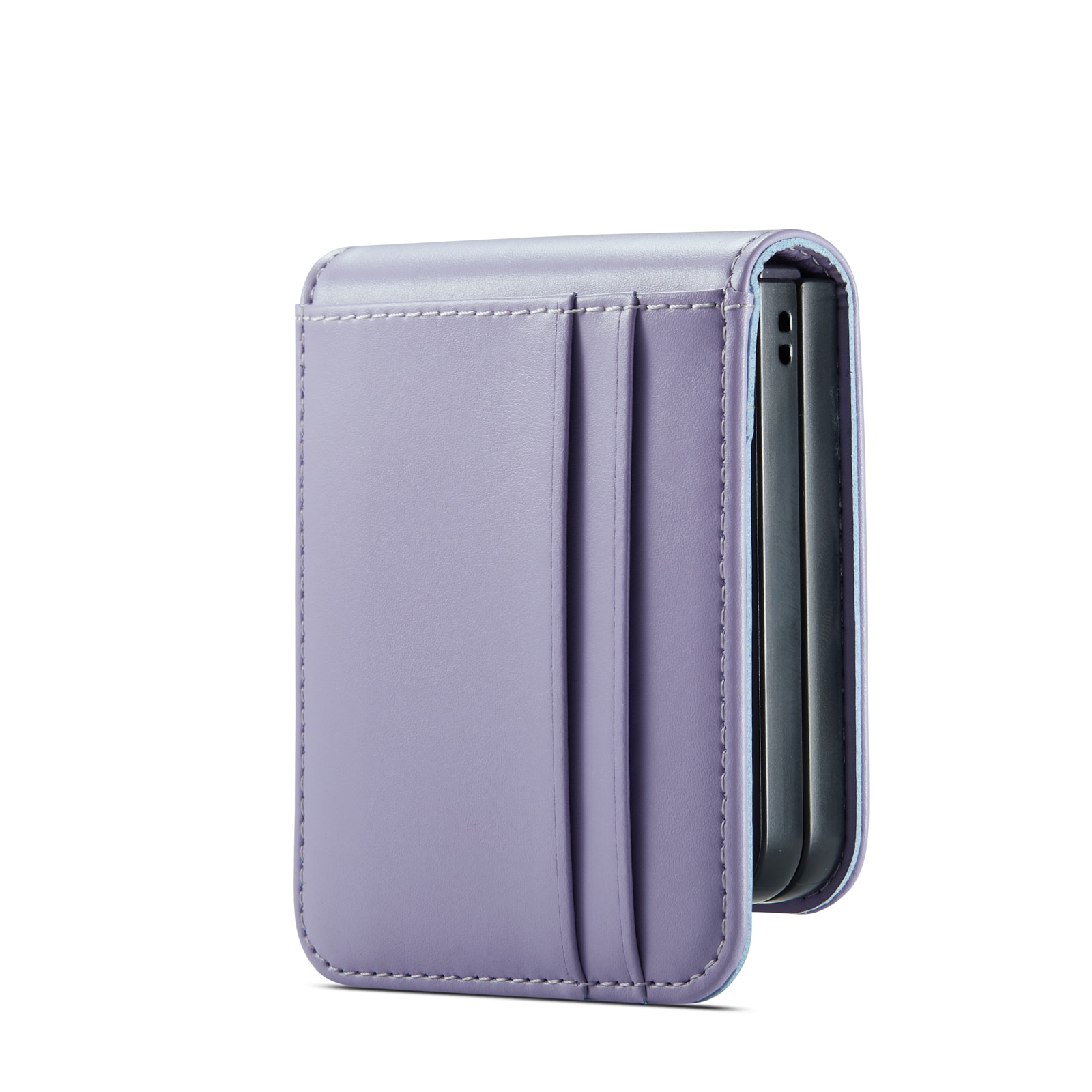 Samsung Galaxy Z Flip 7 Echt lederen hoesje Paars