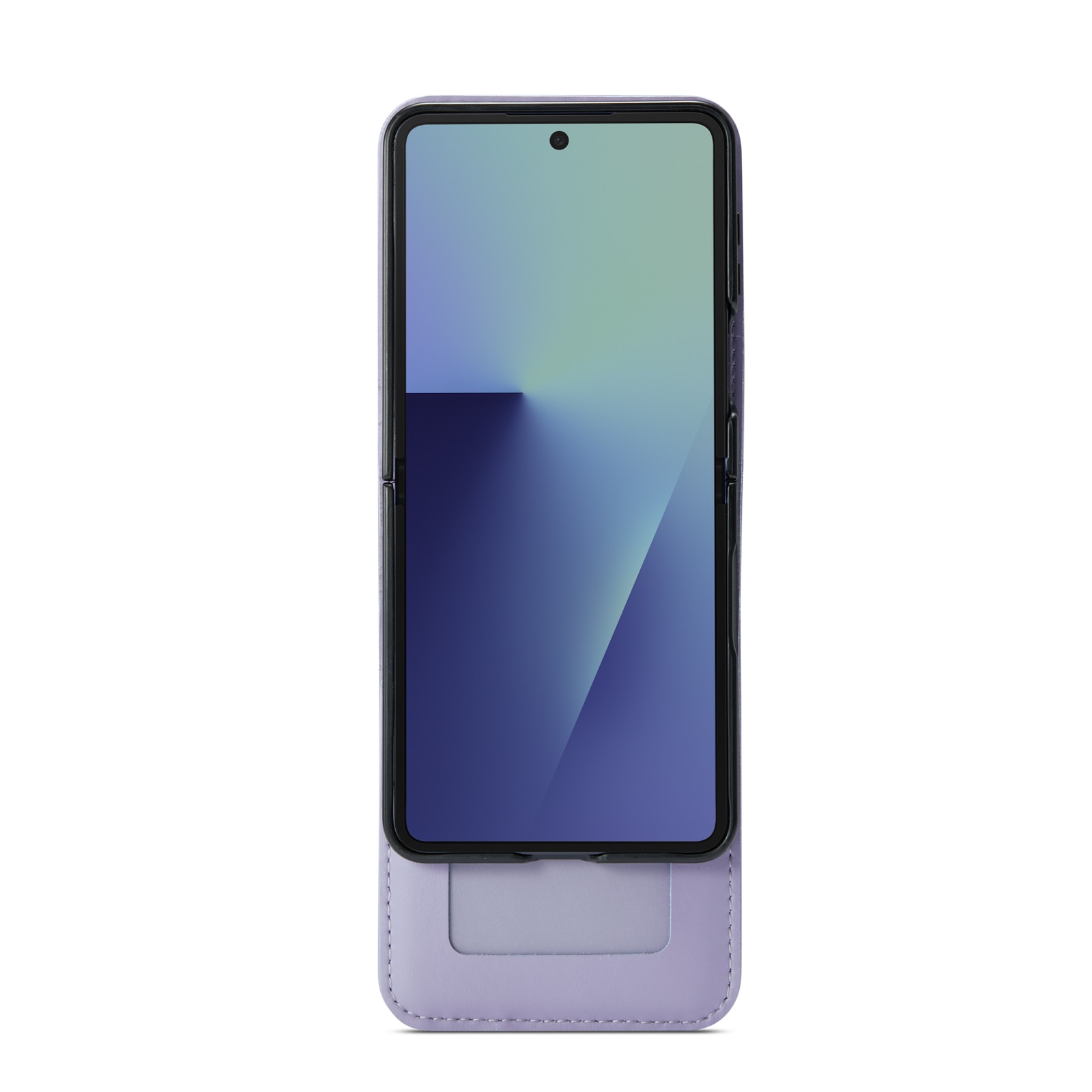 Samsung Galaxy Z Flip 7 Echt lederen hoesje Paars