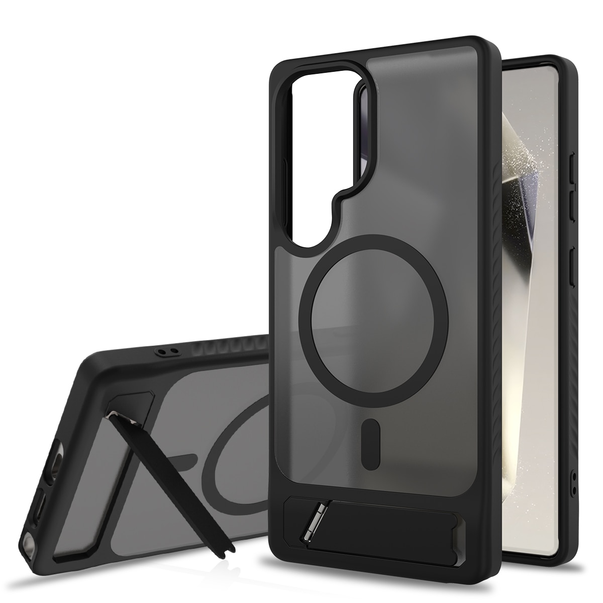 Samsung Galaxy S25 Ultra Magnetisch hoesje met standaard Zwart