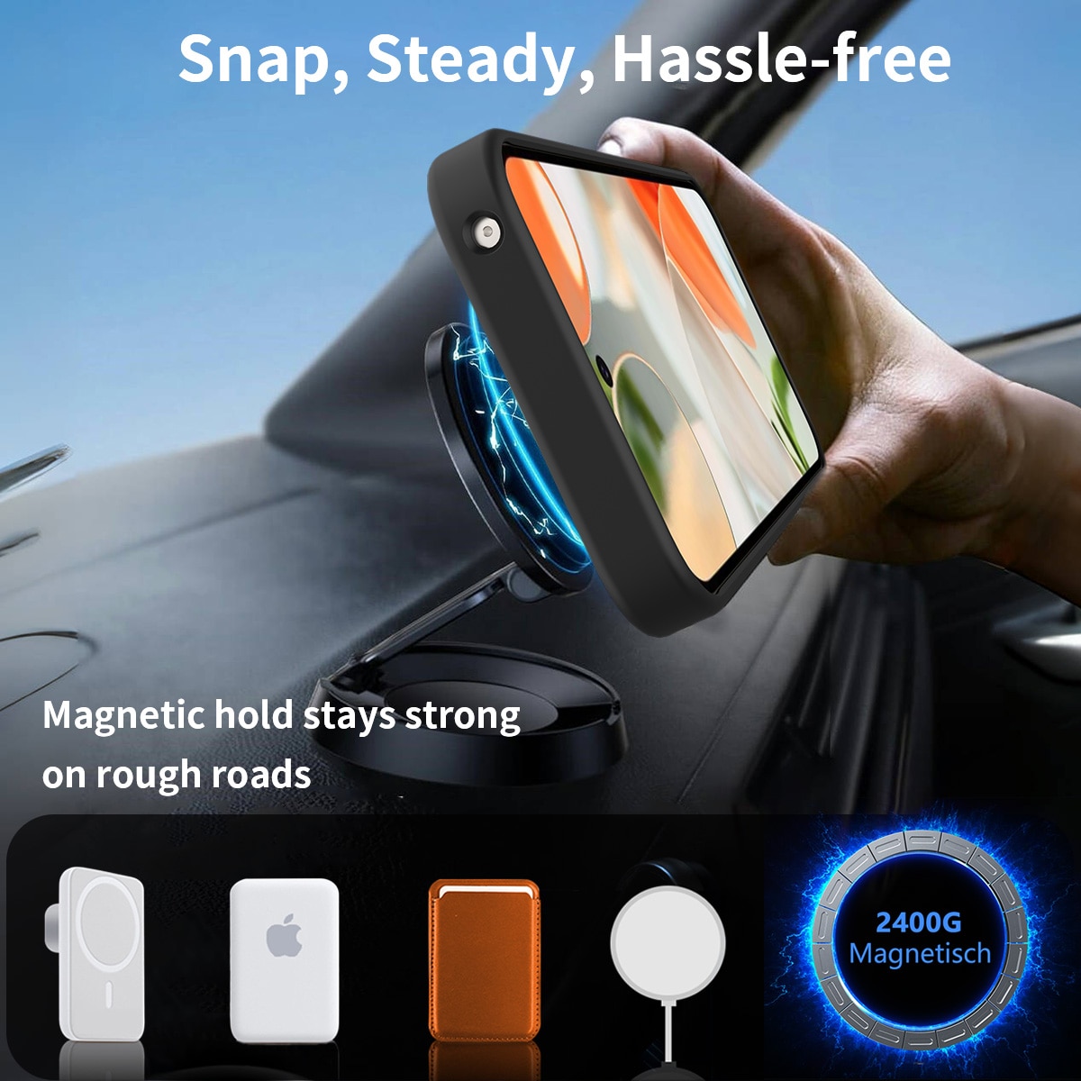 Google Pixel 10 Magnetisch hoesje met standaard Zwart