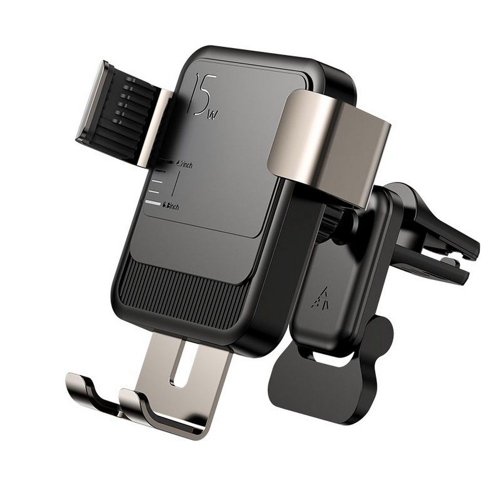 JR-ZS243 Vent Car Mount Wireless Charger Zwart