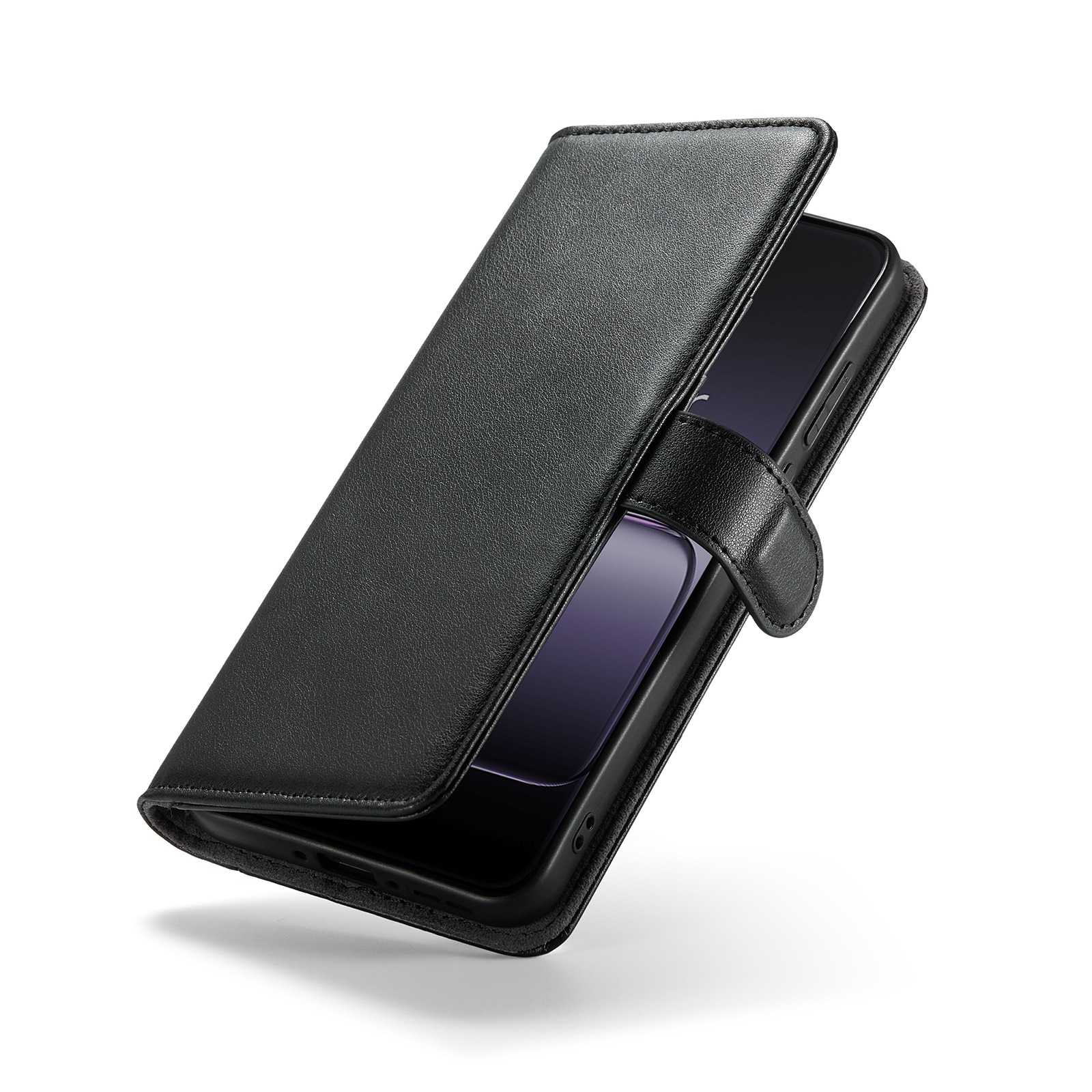  OnePlus Nord CE 5G Echt lederen hoesje Zwart