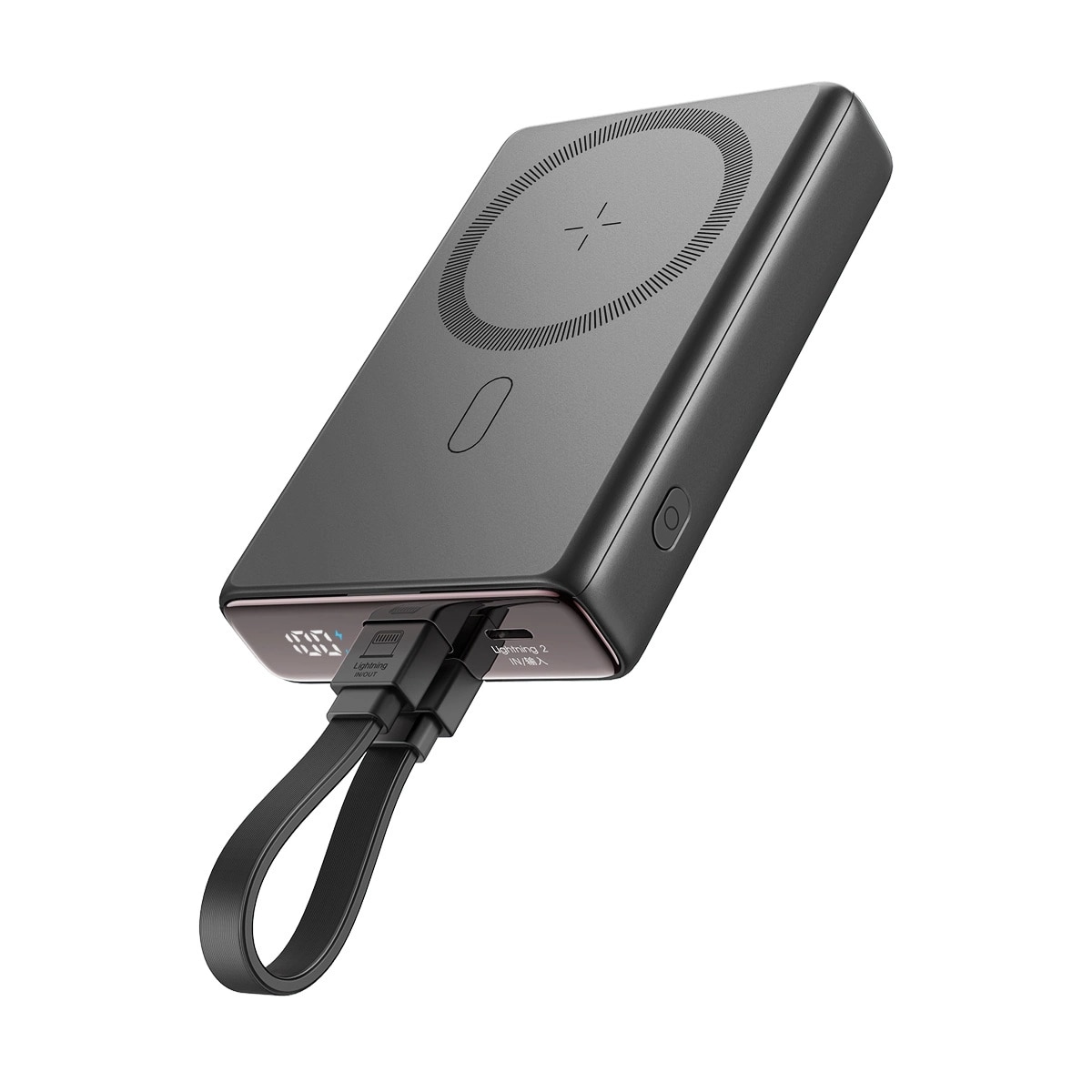 Powerbank MagSafe 10000 mAh USB-C + Lightning zwart