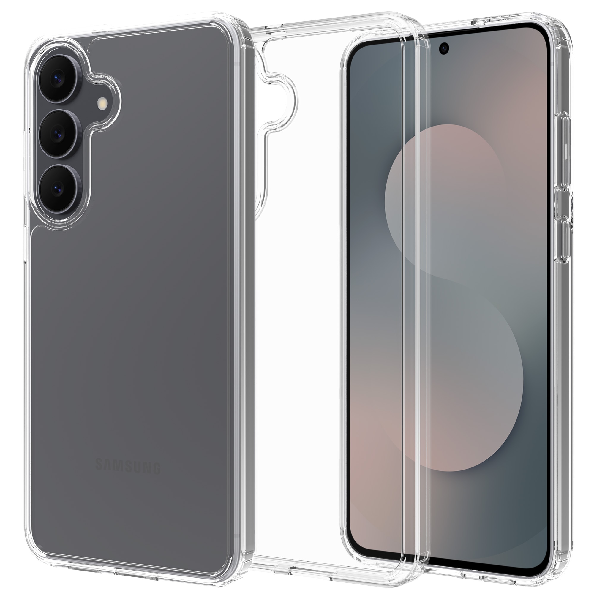 Hybridcase Samsung Galaxy S25 FE Transparant