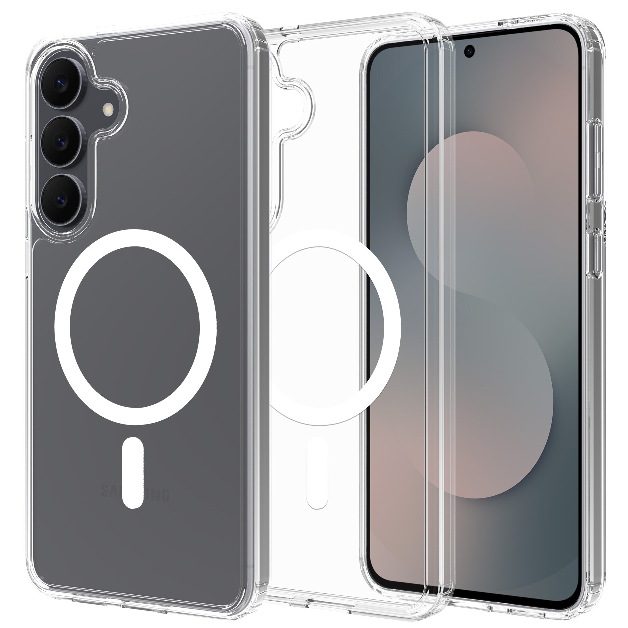 Hybridcase MagSafe Samsung Galaxy S25 FE Transparant