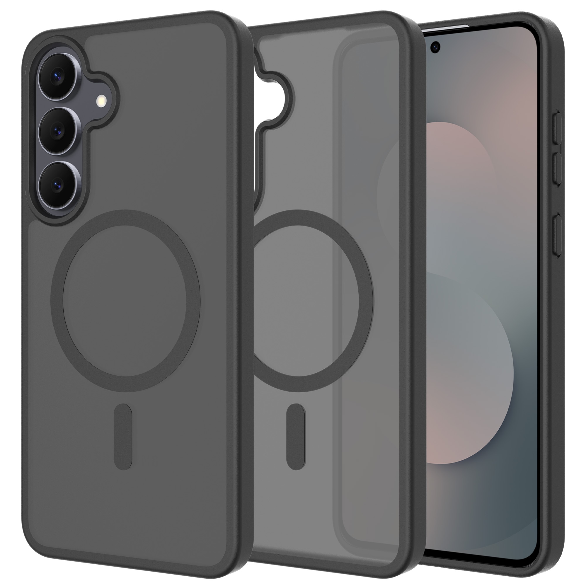 Magnetic Hybrid Hoesje Samsung Galaxy S25 FE Frosted Black