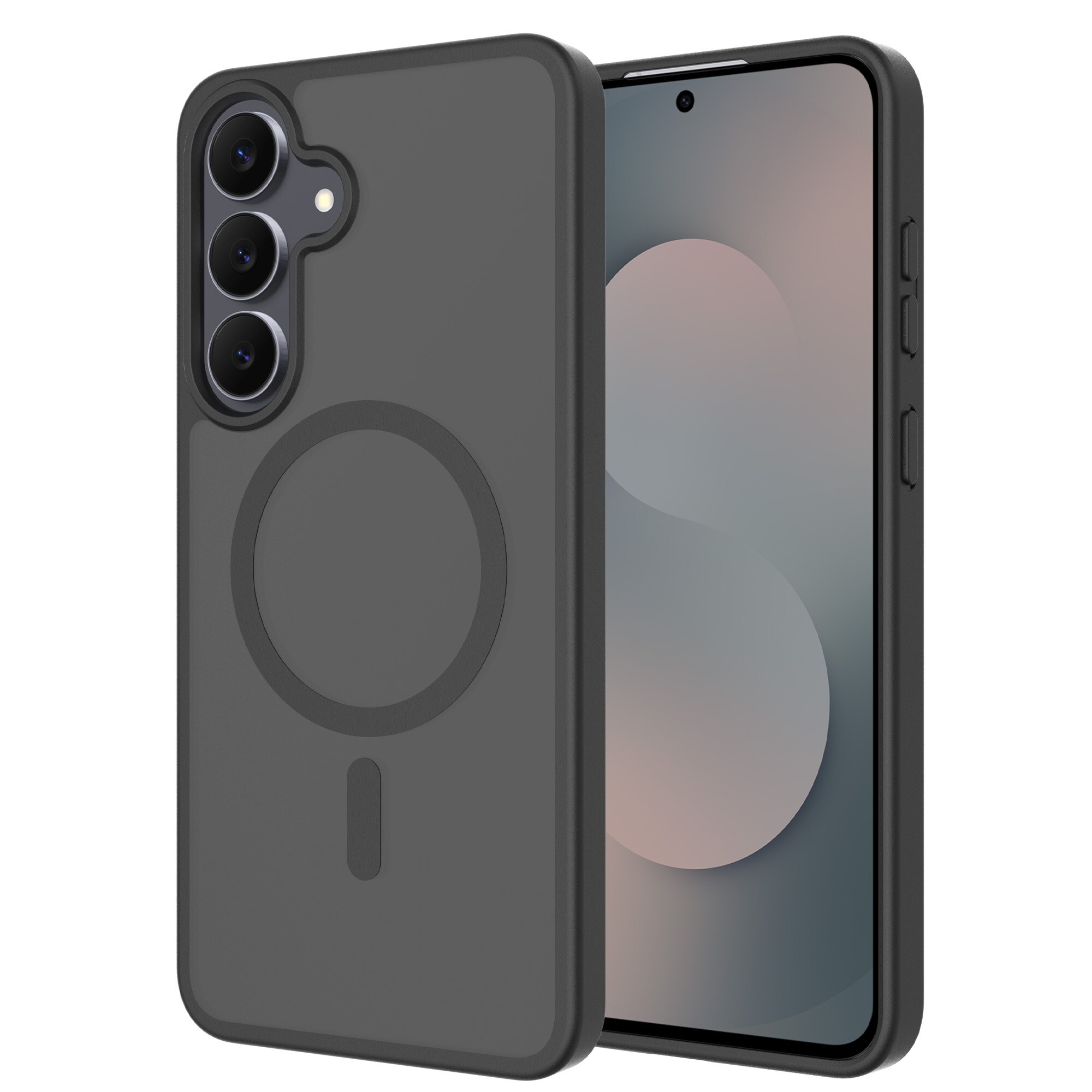 Magnetic Hybrid Hoesje Samsung Galaxy S25 FE Frosted Black