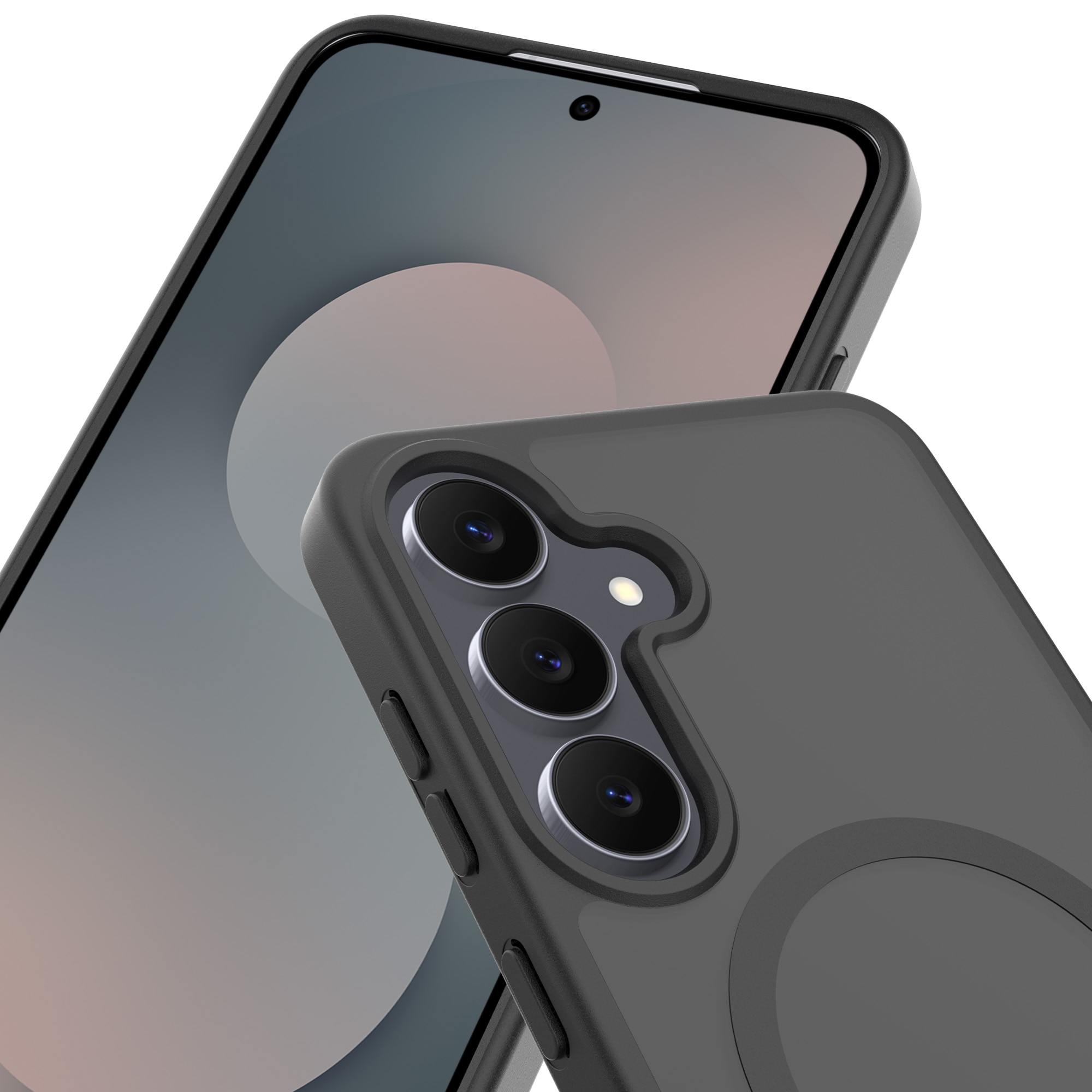 Magnetic Hybrid Hoesje Samsung Galaxy S25 FE Frosted Black