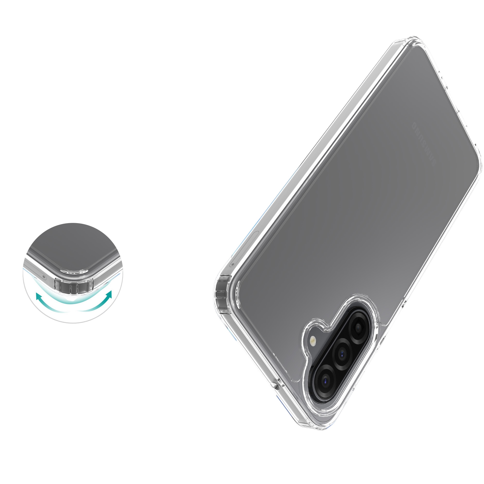 Hybridcase Samsung Galaxy A17 Transparant