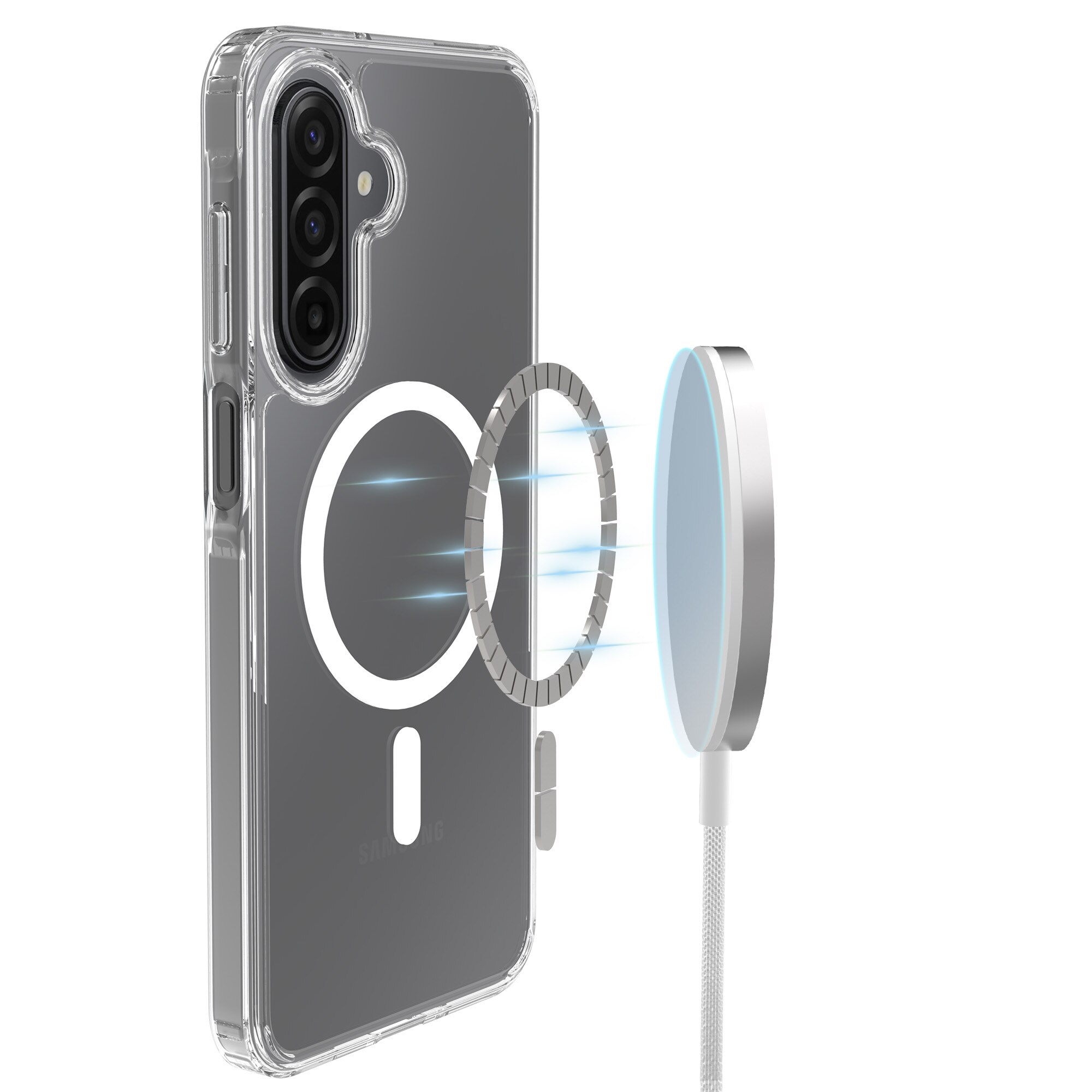 Hybridcase MagSafe Samsung Galaxy A17 Transparant
