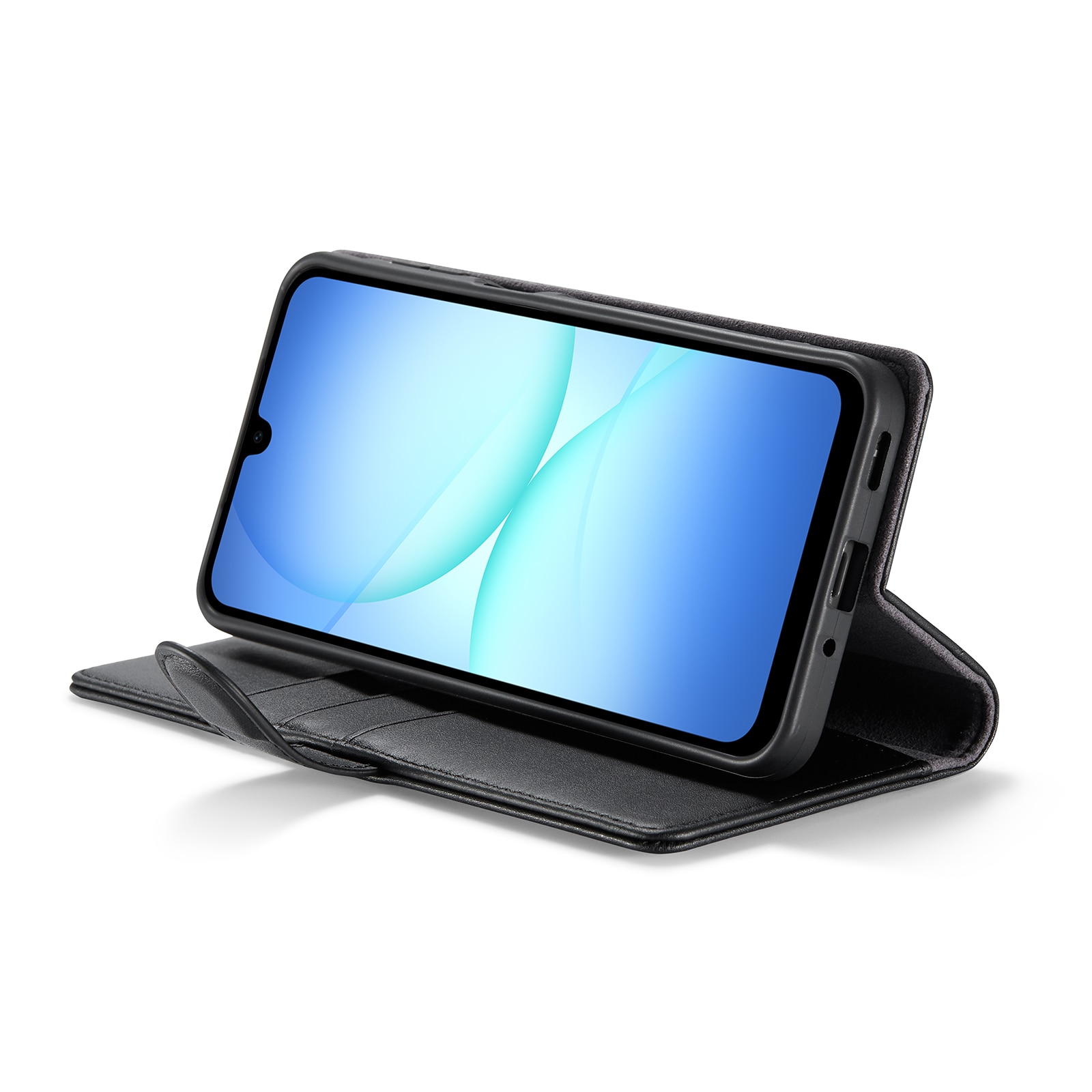 Samsung Galaxy A17 Echt lederen hoesje Zwart