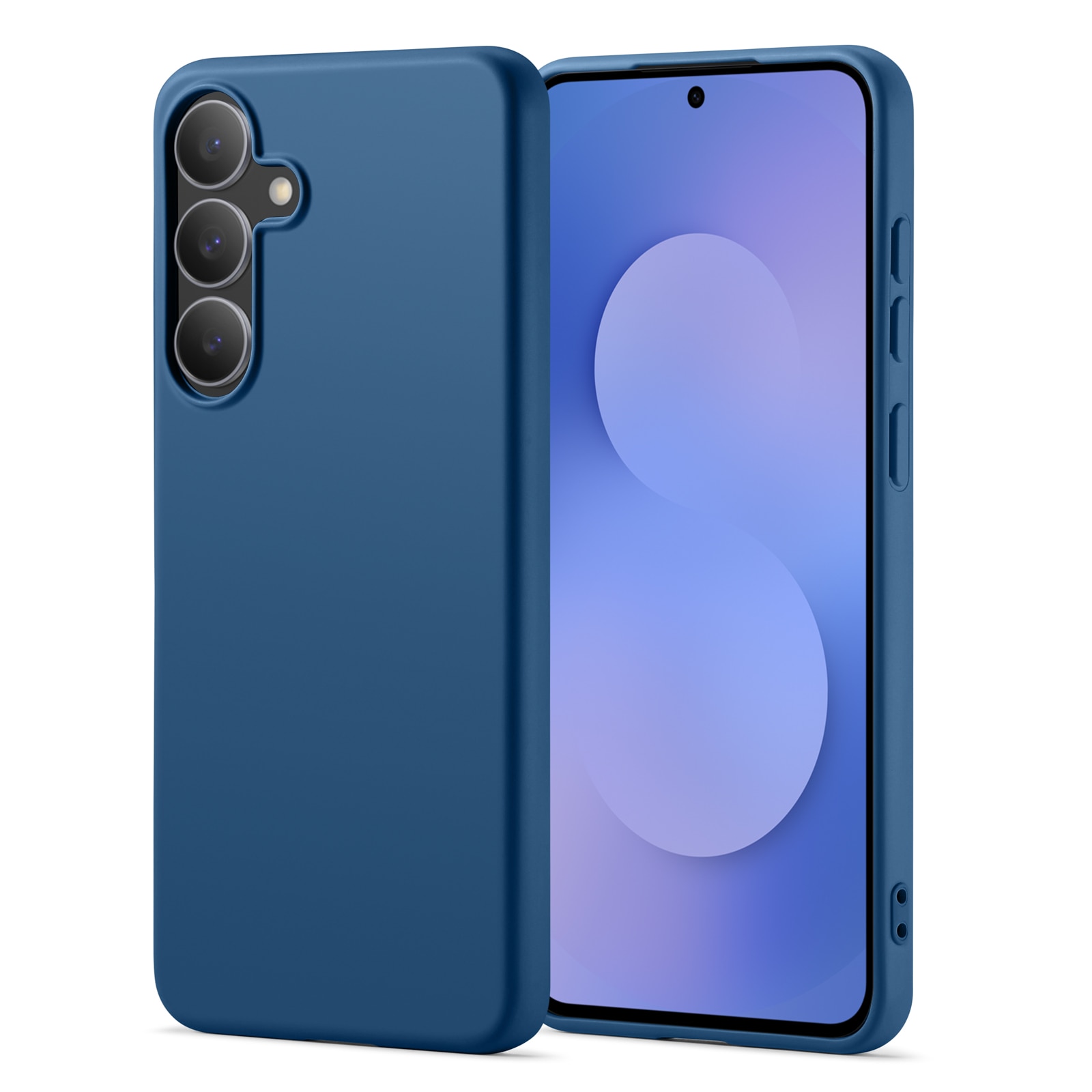 Samsung Galaxy S25 FE TPU Case Donkerblauw