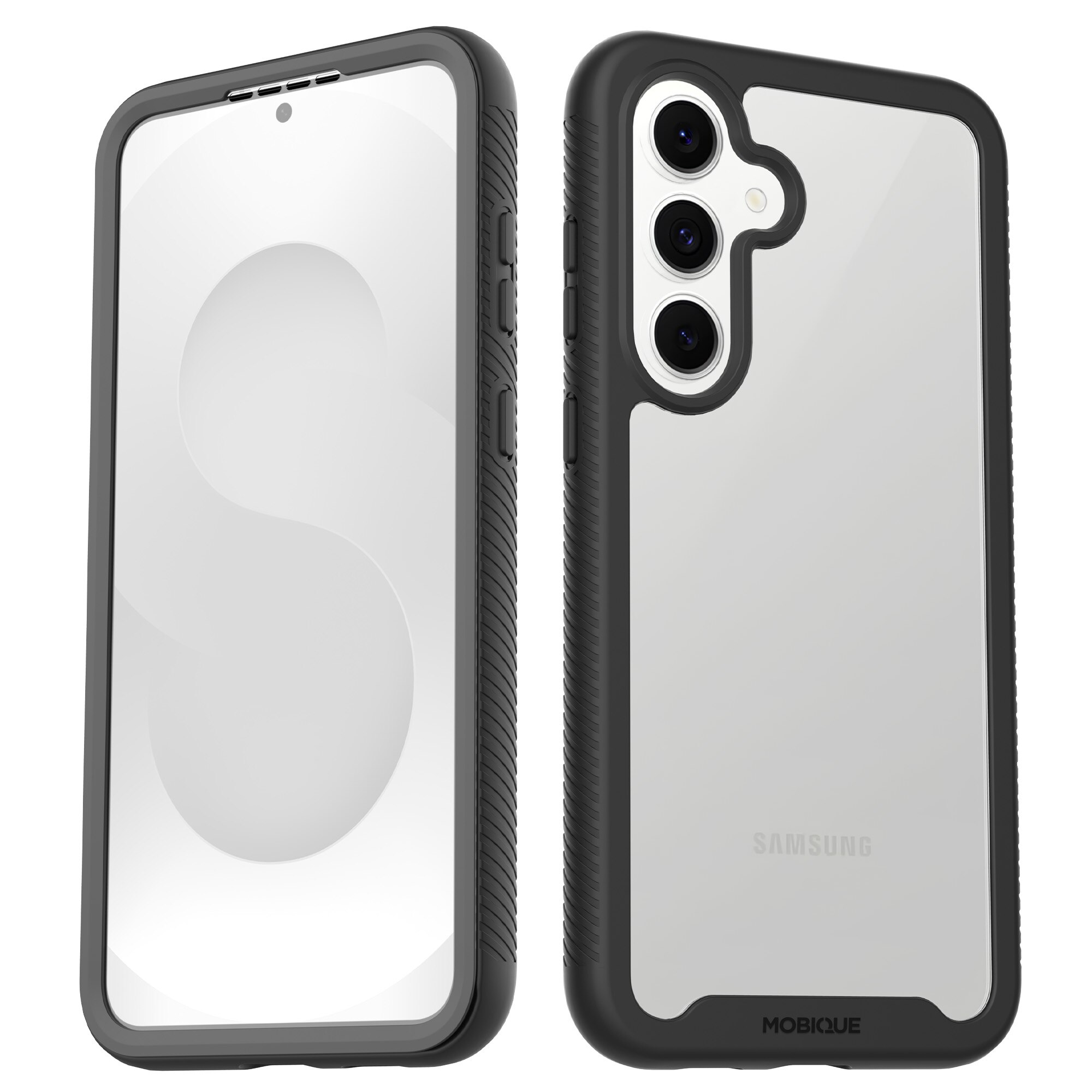 Samsung Galaxy S25 FE Full Protection Case Zwart/transparant