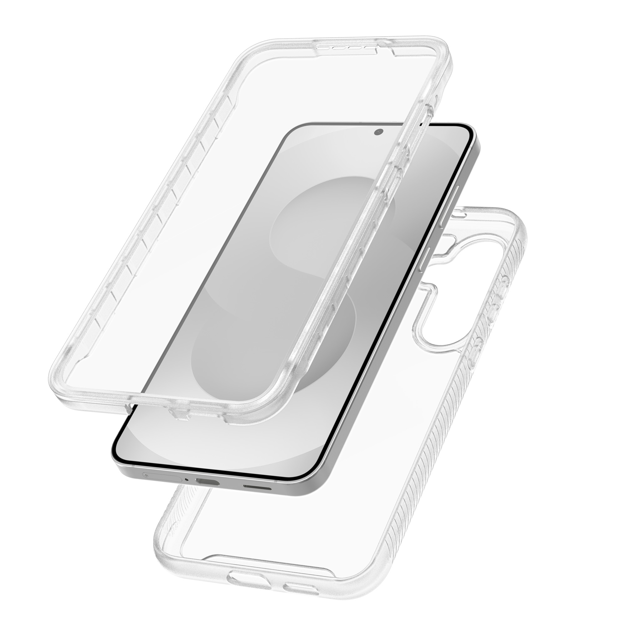 Samsung Galaxy S25 FE Full Protection Case Transparant