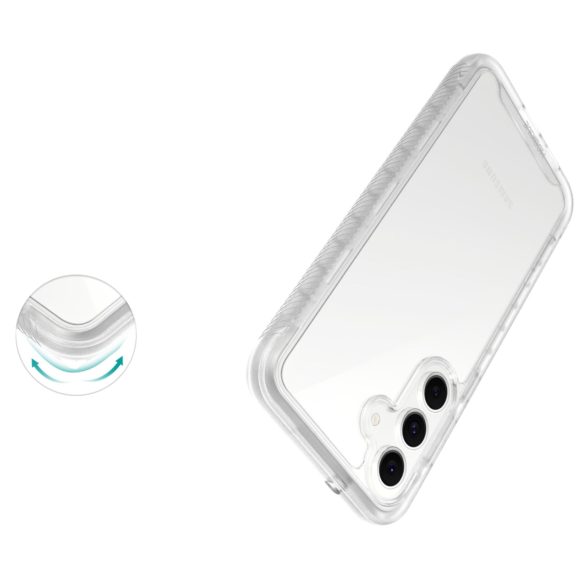 Samsung Galaxy S25 FE Full Protection Case Transparant