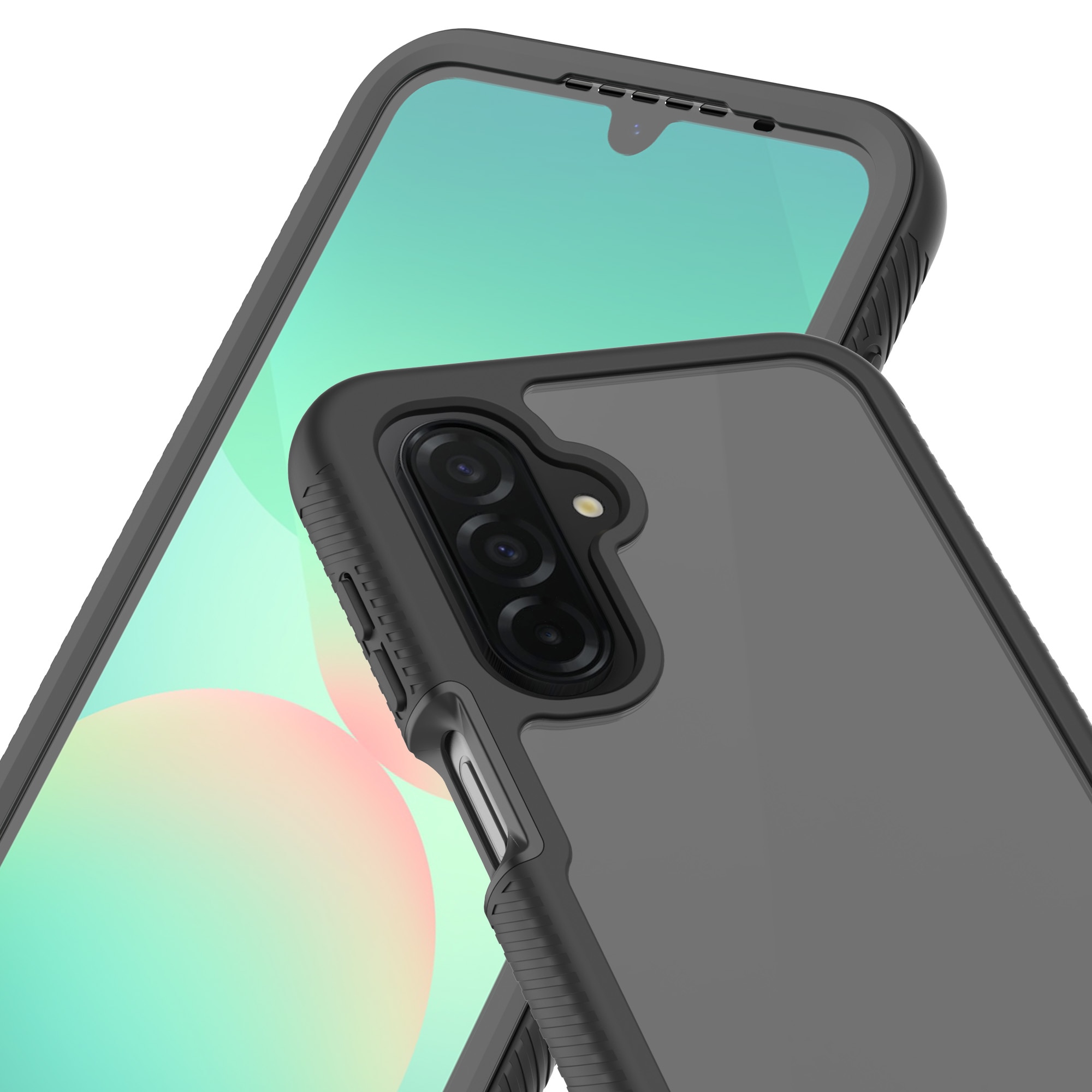 Samsung Galaxy A17 Full Protection Case Zwart/transparant