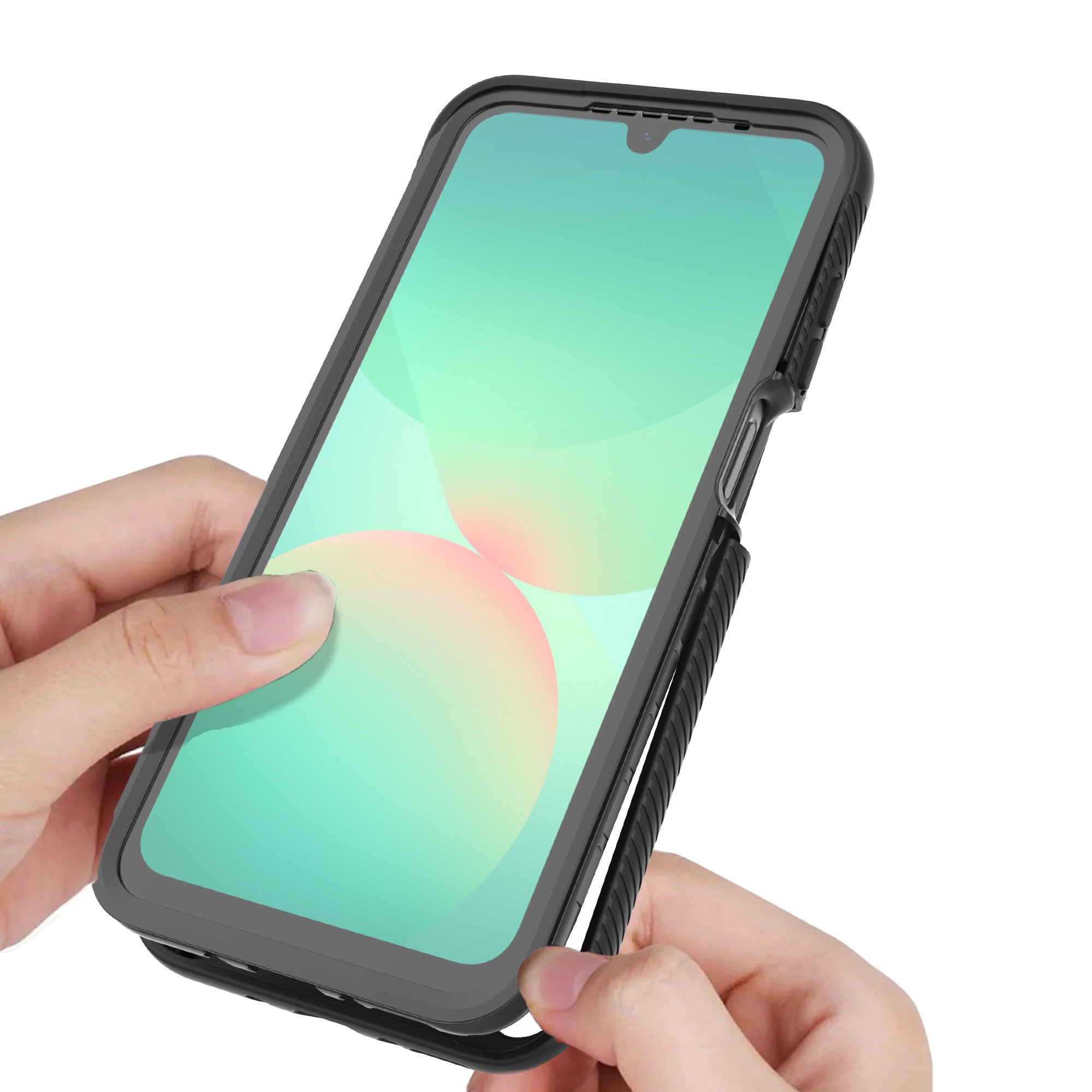 Samsung Galaxy A17 Full Protection Case Zwart/transparant
