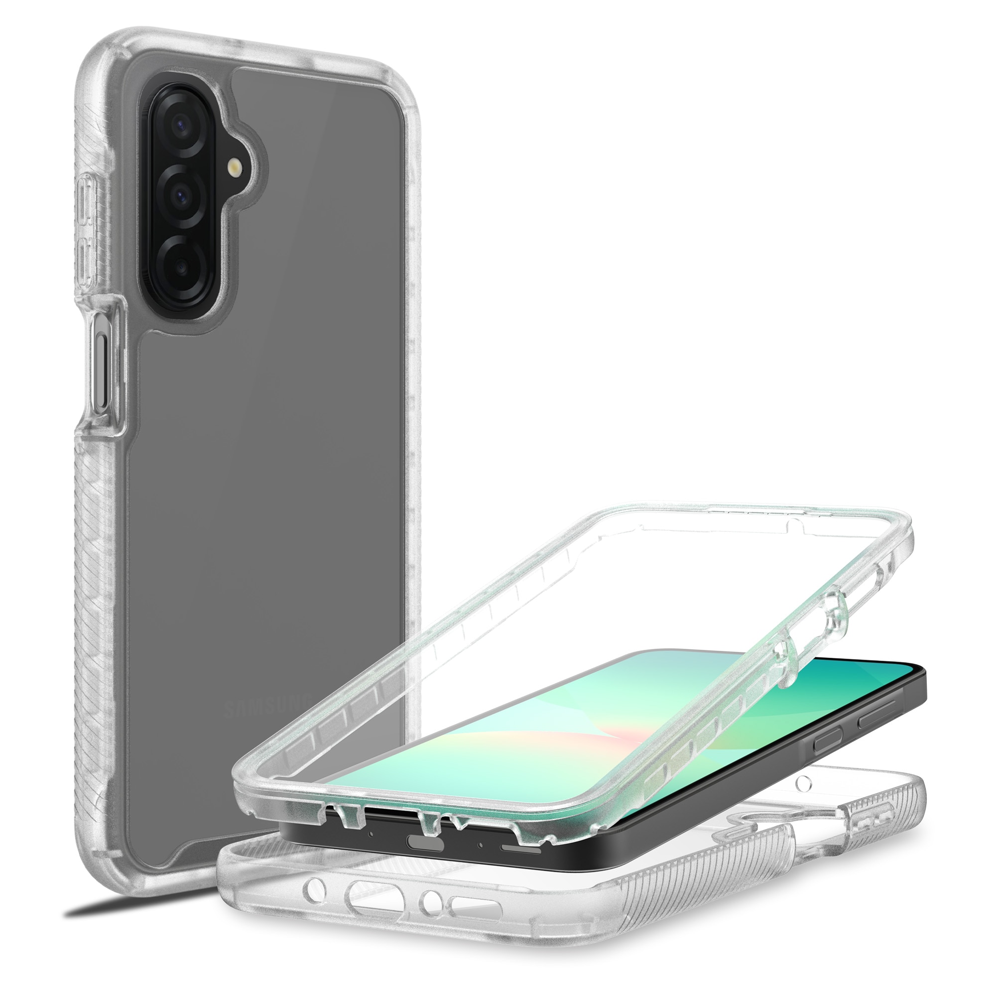 Samsung Galaxy A17 Full Protection Case Transparant