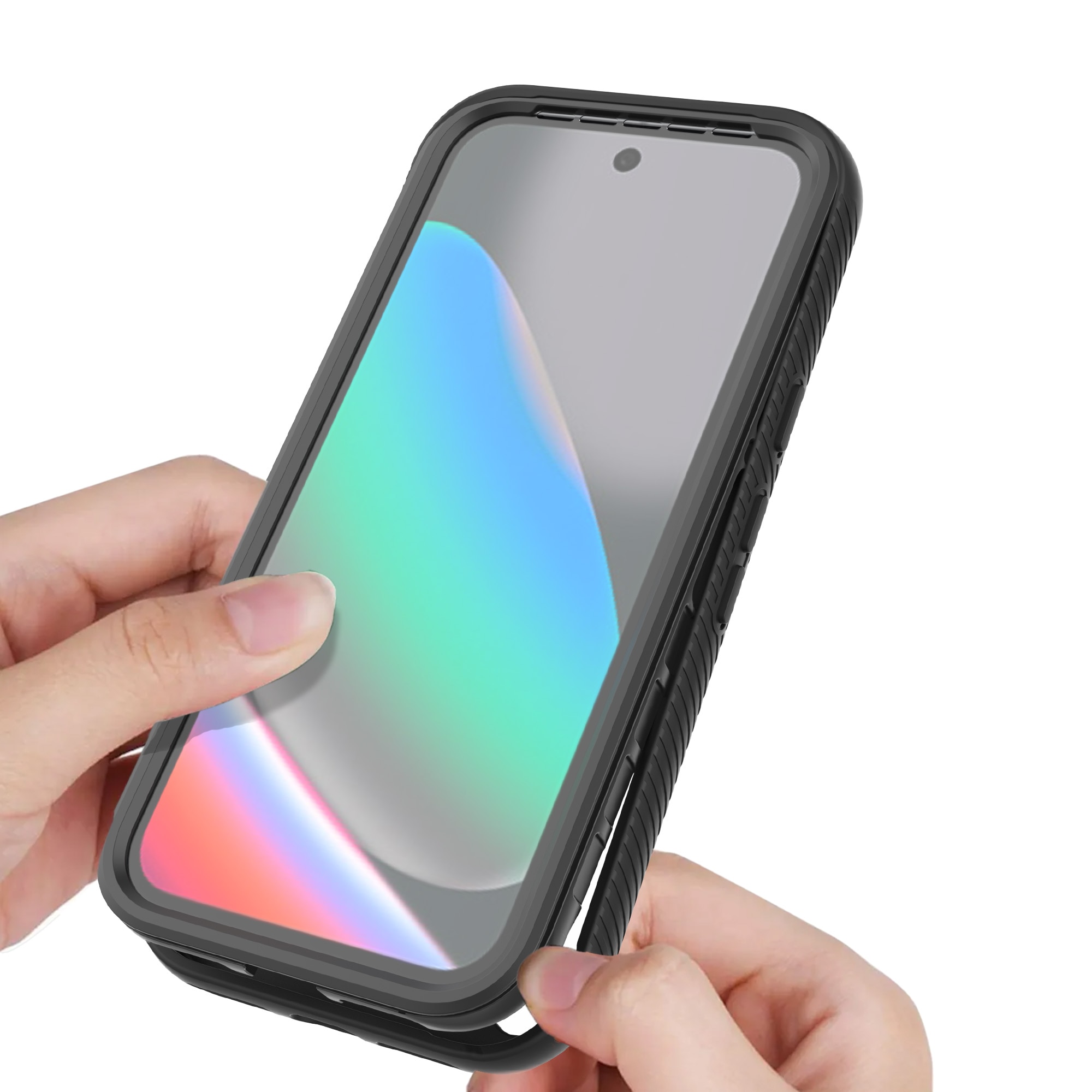 Google Pixel 10 Full Protection Magnetic Case Zwart/transparant
