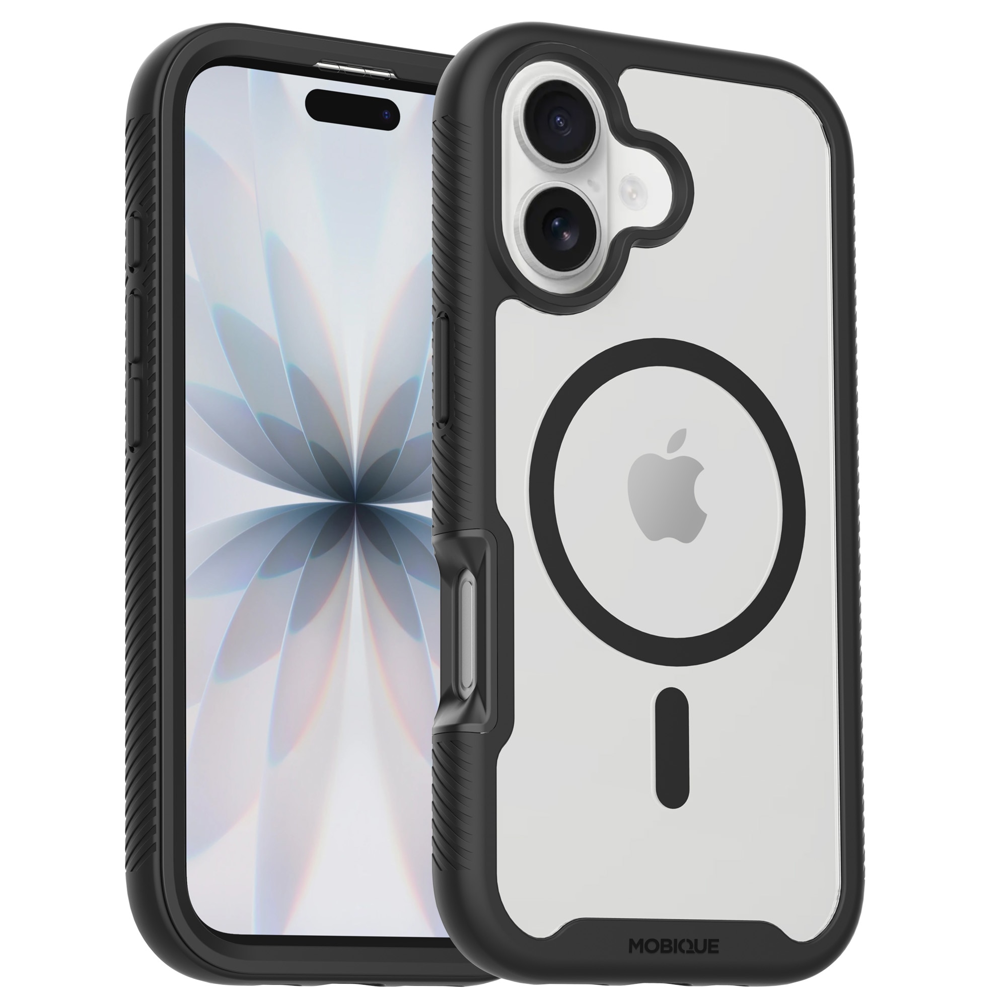 iPhone 17 Full Protection Magnetic Case Zwart/transparant