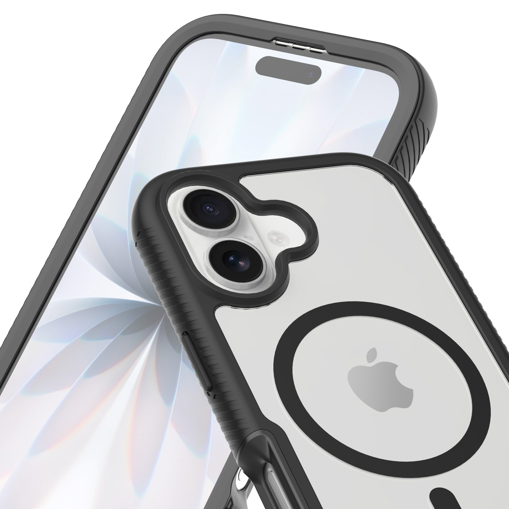iPhone 17 Full Protection Magnetic Case Zwart/transparant